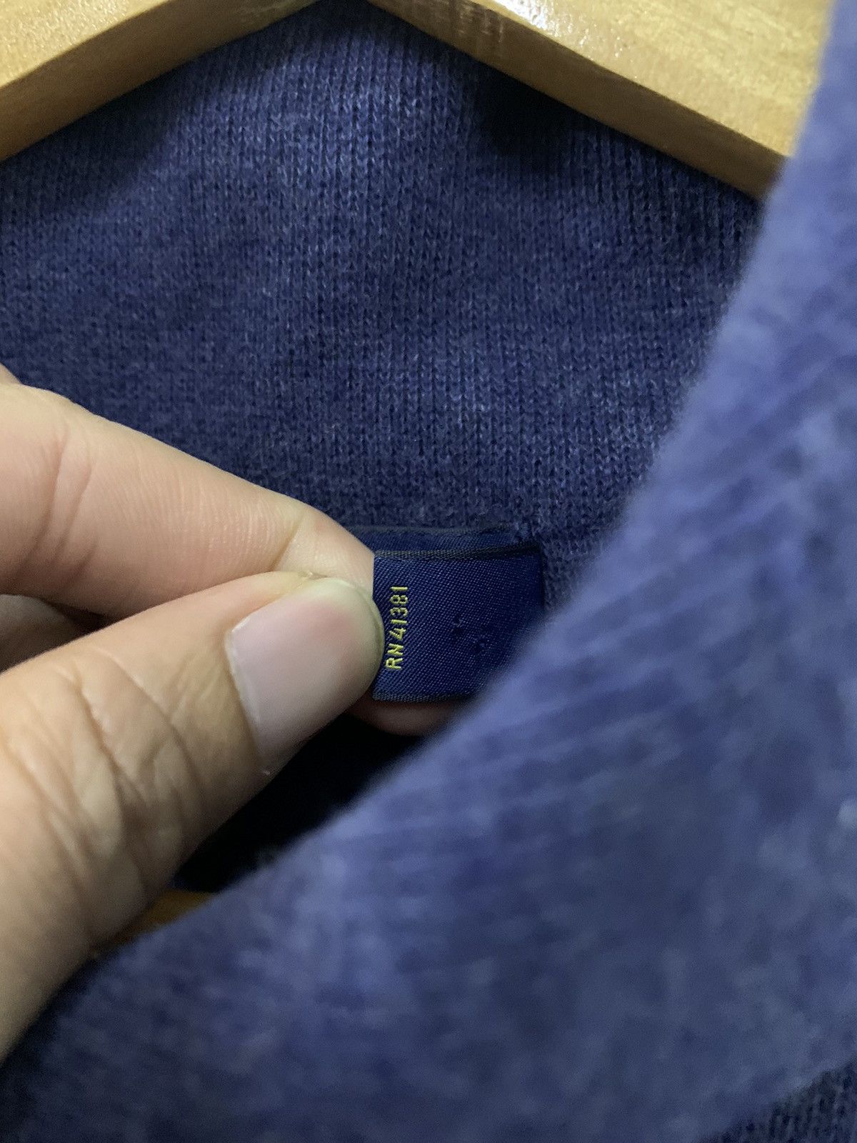 Polo Ralph Lauren Polo Ralph Lauren Navy Blue shawl collar sweatshirt Size US L / EU 52-54 / 3 - 7 Thumbnail