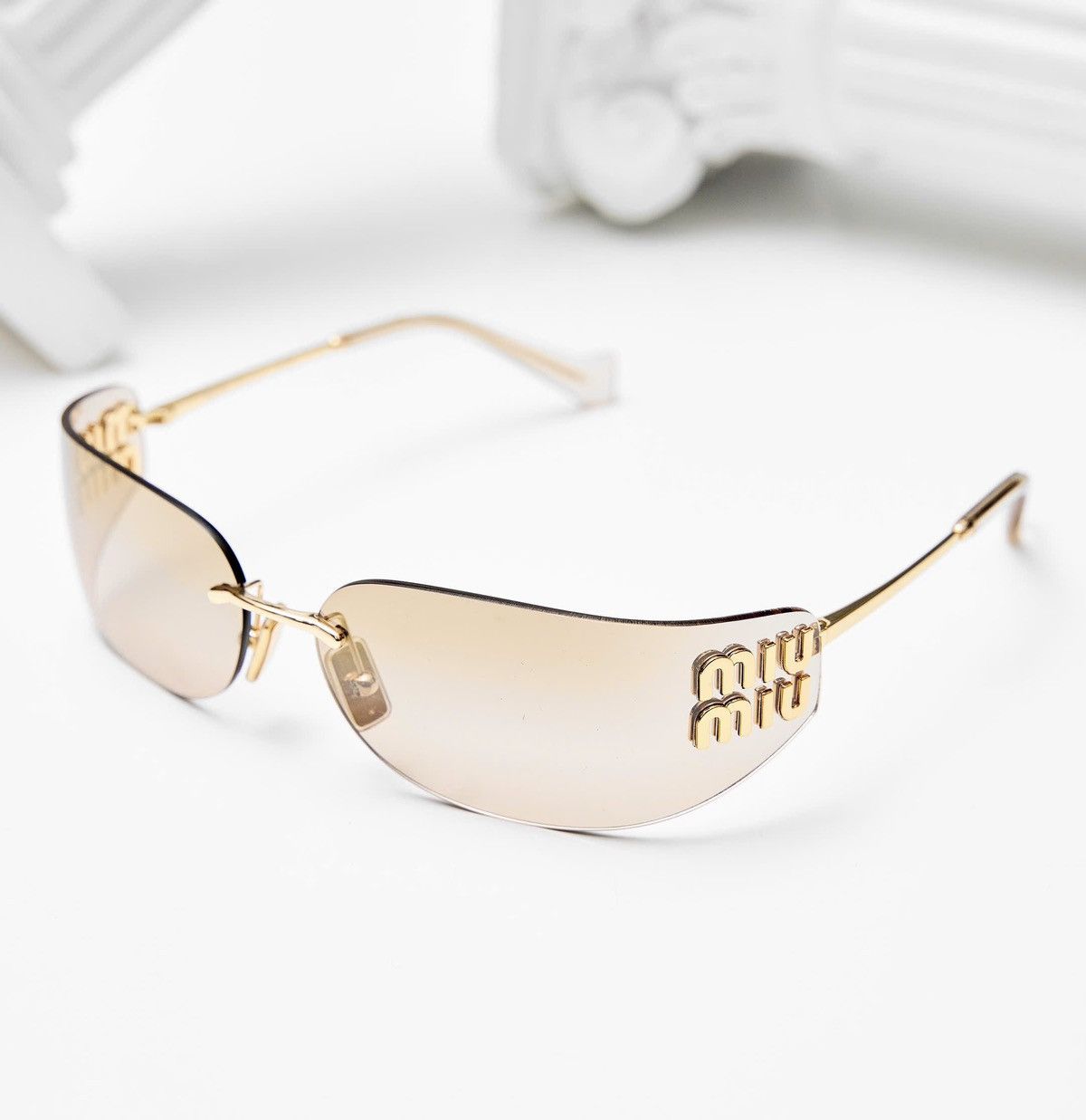 Miu Miu MIU MIU 0MU A51S 5AK20P SUNGLASSES Size ONE SIZE - 2 Thumbnail