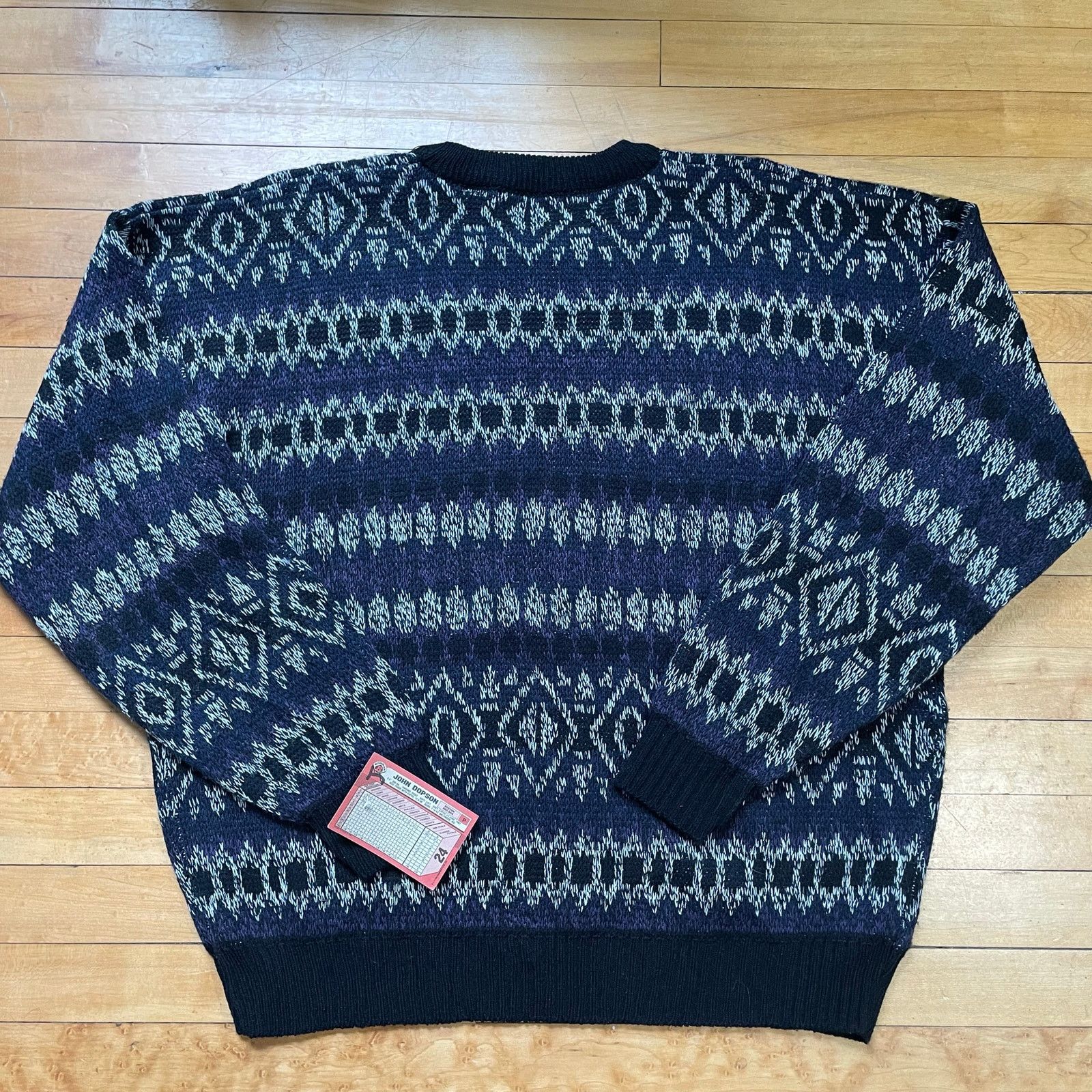 David Taylor David Taylor Sweater Mens XL Blue Fair Isle Knit Crewneck Size US XL / EU 56 / 4 - 3 Thumbnail