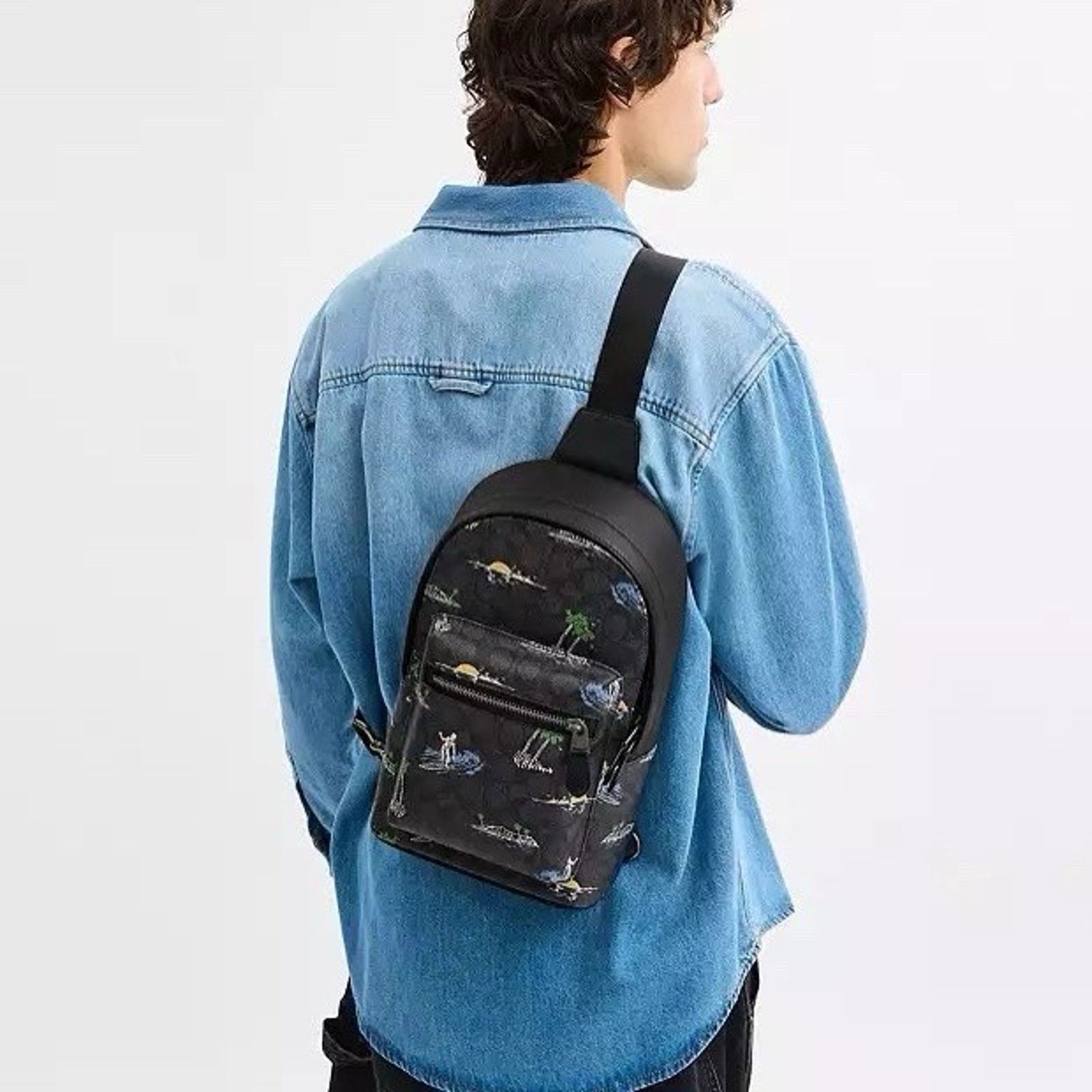 Coach NWT Coach Waistpack Signature Canvas Surf CBJ12 Charcoal Size ONE SIZE - 6 Thumbnail
