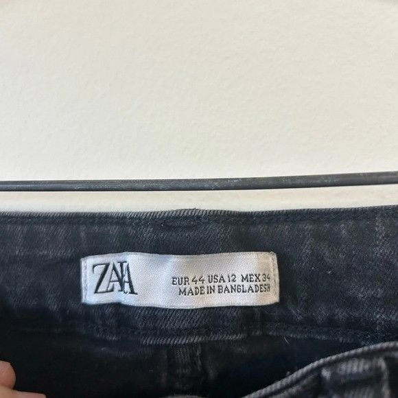 Zara Zara Black Skinny Jeans Size 34" / US 12 / IT 48 - 4 Thumbnail