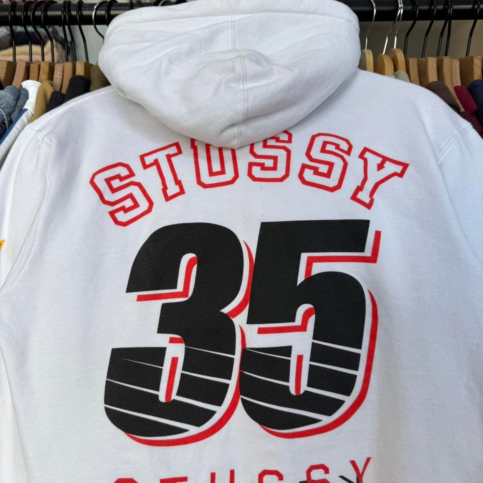 Stussy Vintage Y2K Stussy All Over Print Hoodie RARE Size US S / EU 44-46 / 1 - 7 Thumbnail