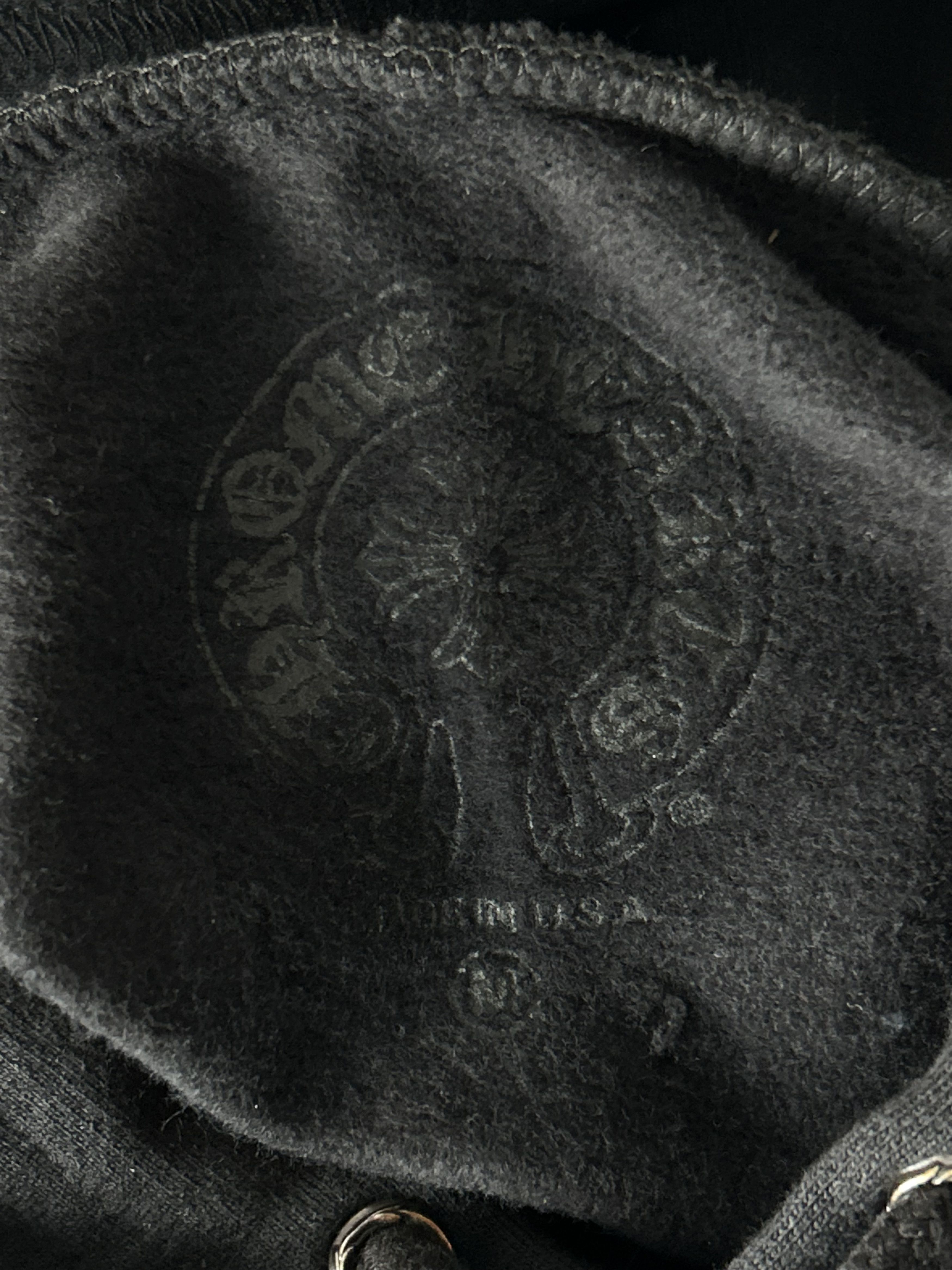 Chrome Hearts Chrome Hearts Black & Olive Script Logo Hoodie Size US M / EU 48-50 / 2 - 3 Thumbnail
