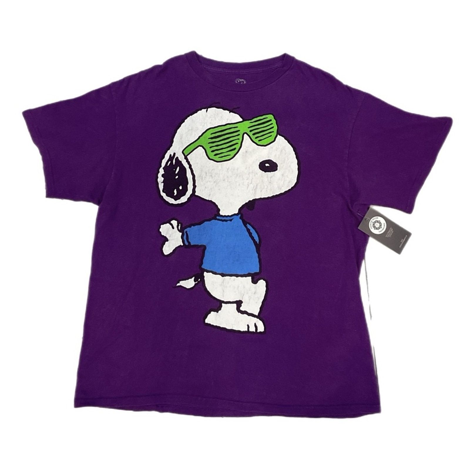 Peanuts 2000s Peanuts Snoopy Graphic Purple T-Shirt Size US XL / EU 56 / 4 - 1 Thumbnail