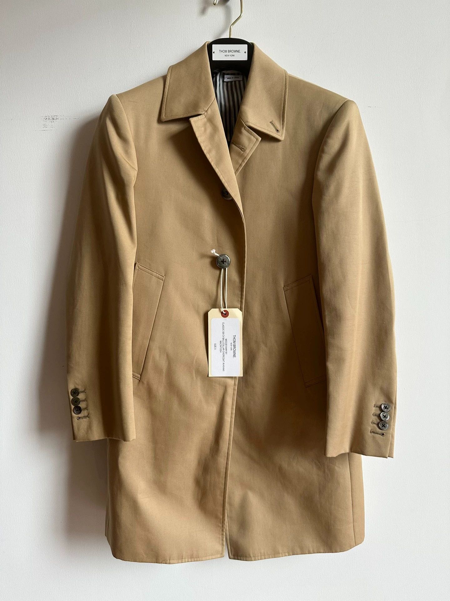 Thom Browne Thom Browne Classic Khaki Coat Men's Size 0 Size US XS / EU 42 / 0 - 1 Thumbnail
