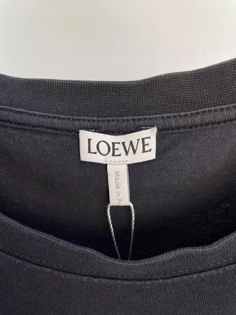 Loewe LOEWE Black small logo T-shirt Size L / US 10 / IT 46 - 4 Thumbnail