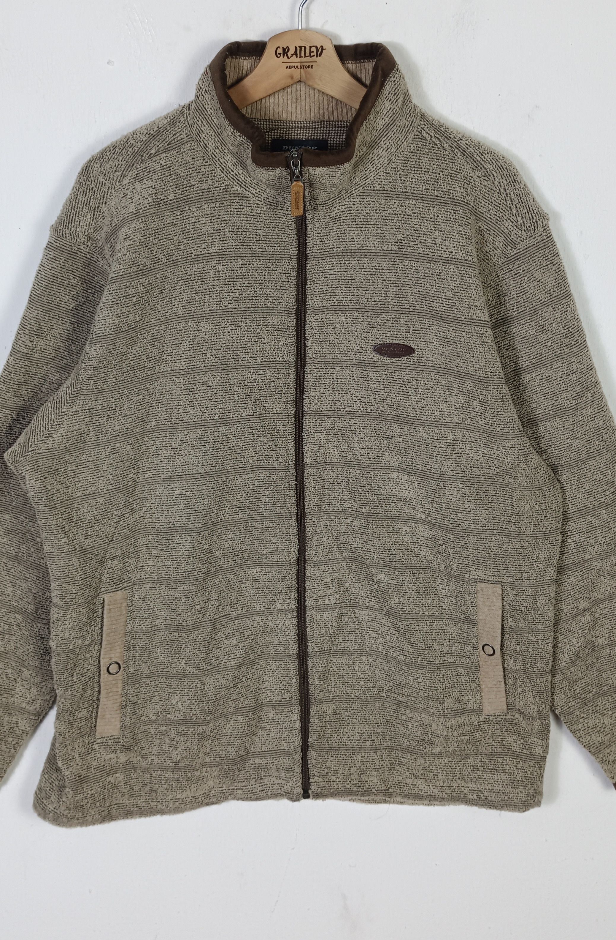 Dunlop Vintage🇯🇵 Dunlop Fleece Full Zipper Jacket Size US XL / EU 56 / 4 - 3 Thumbnail