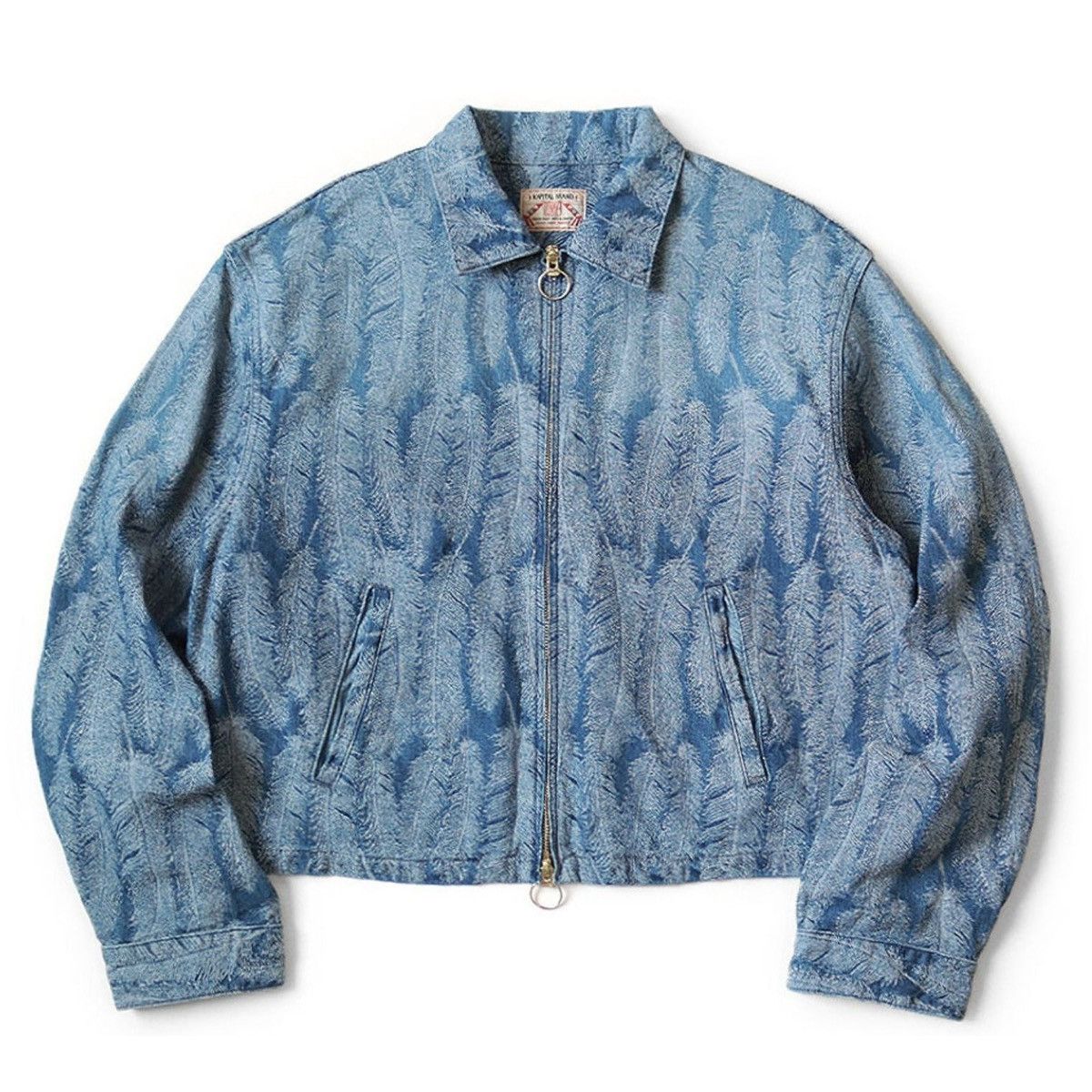 Kapital 12Oz Magpie Drizzler “Feather” Jacket Light Indigo
