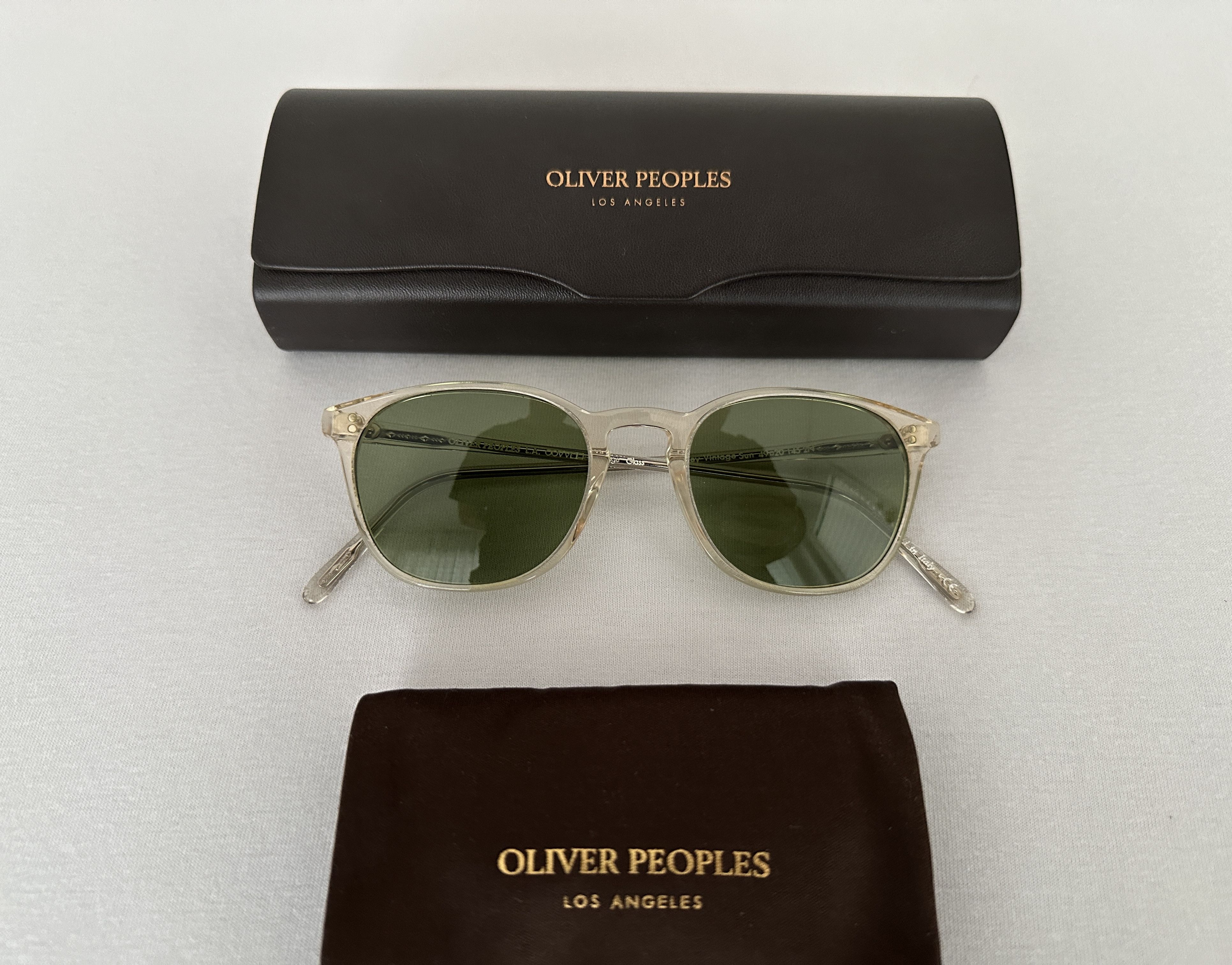 image of Oliver Peoples Finley Vintage Sun Sunglasses in Buff, Men's