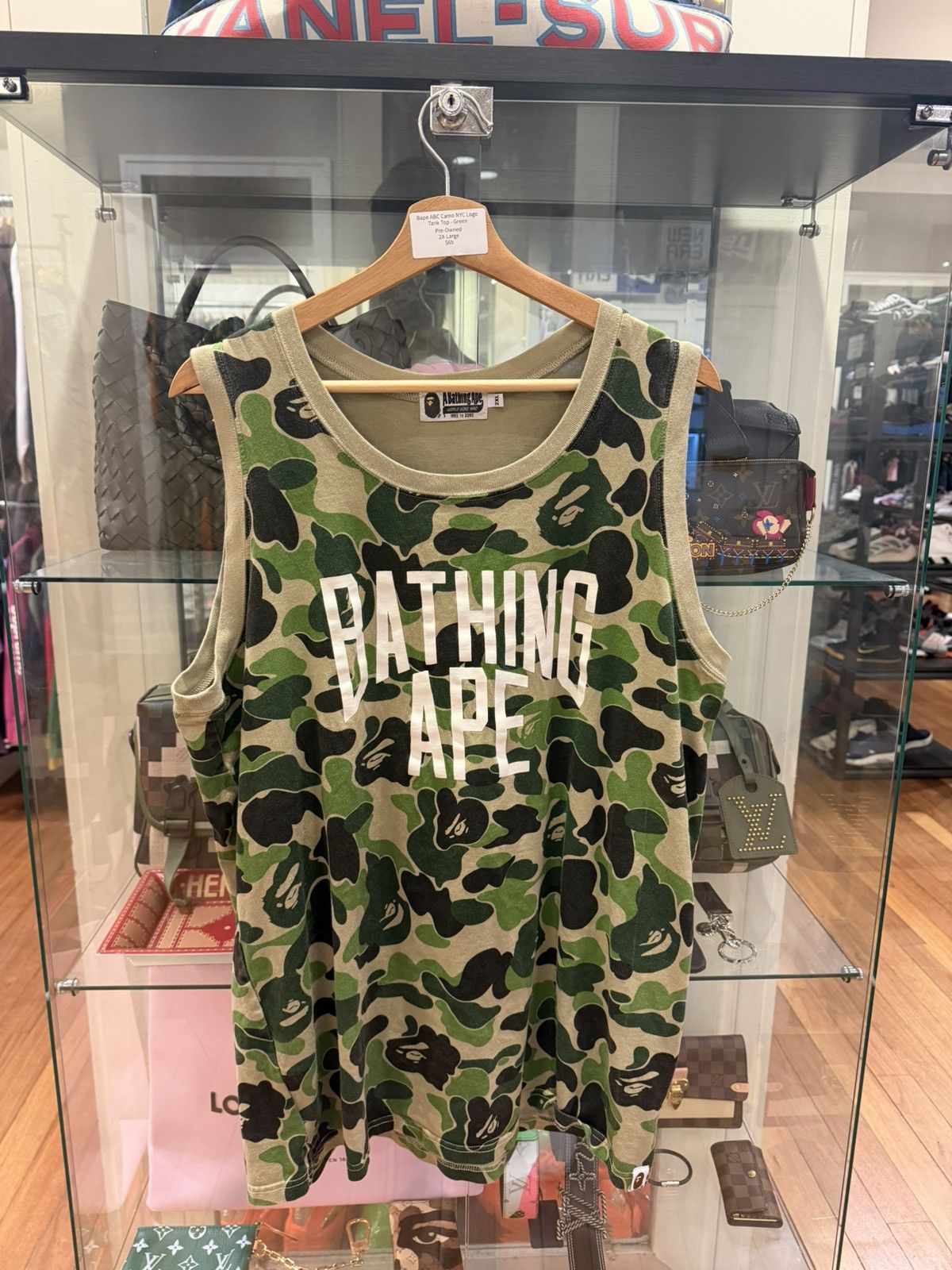 Bape Bape ABC Camo NYC Logo Tank Top - Green Size US XXL / EU 58 / 5 - 1 Thumbnail