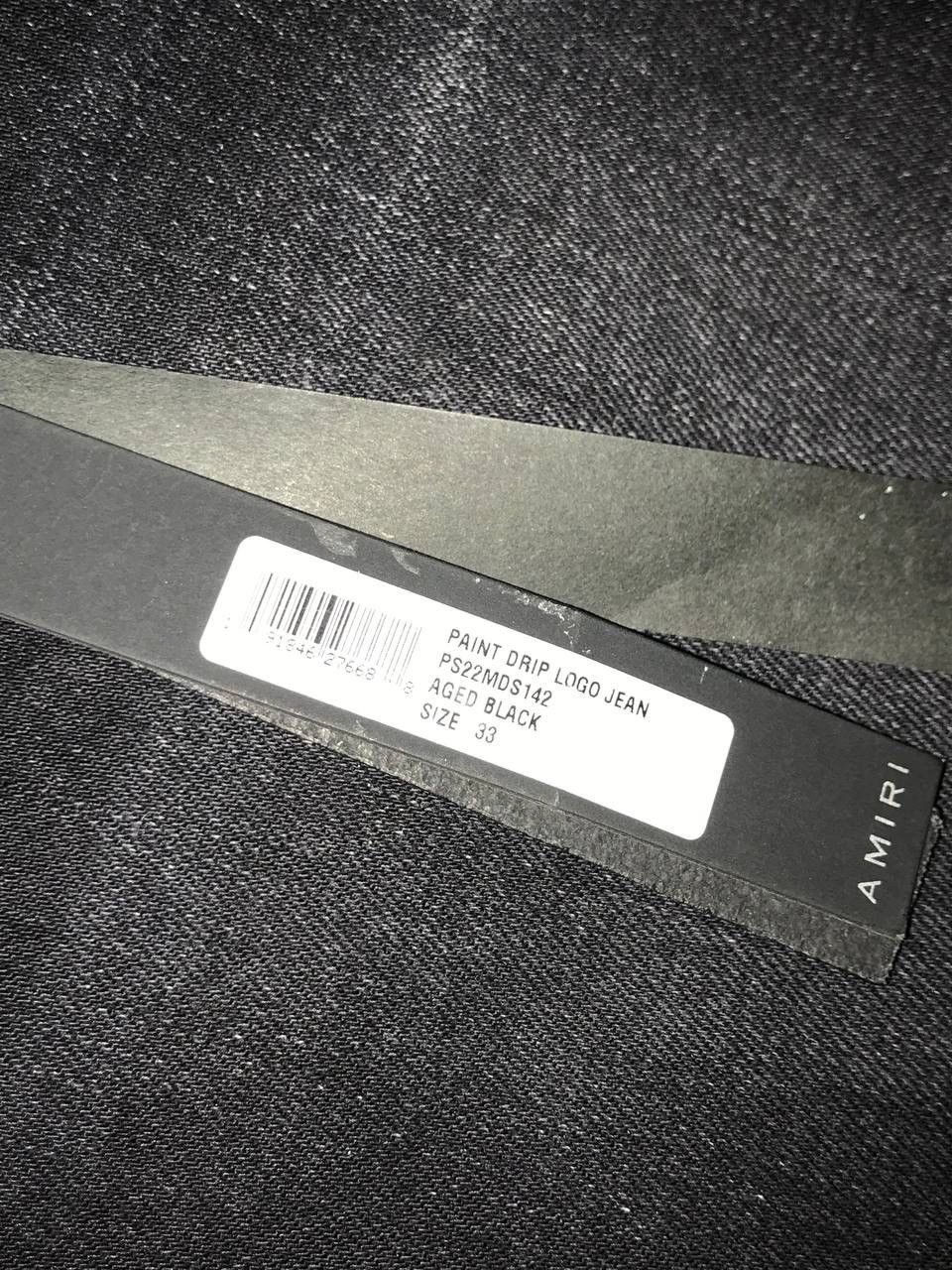 Amiri Amiri Paint Drip Logo jeans Size US 33 - 4 Thumbnail