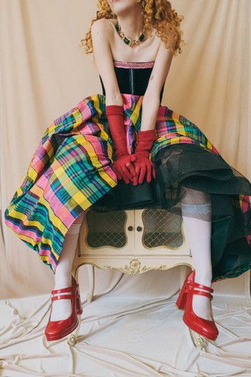 Escada Escada Couture Margaretha Ley Gown/ Rainbow Taffeta Skirt Size XS / US 0-2 / IT 36-38 - 3 Thumbnail
