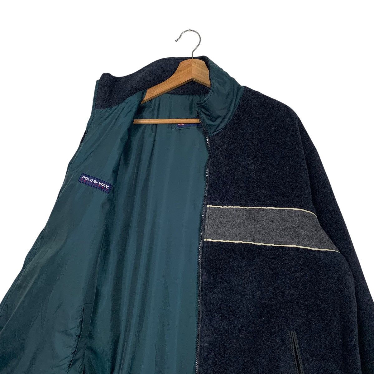 Japanese Brand Polo Bi-Way Sentroran Fleece Jacket Size US L / EU 52-54 / 3 - 12 Thumbnail