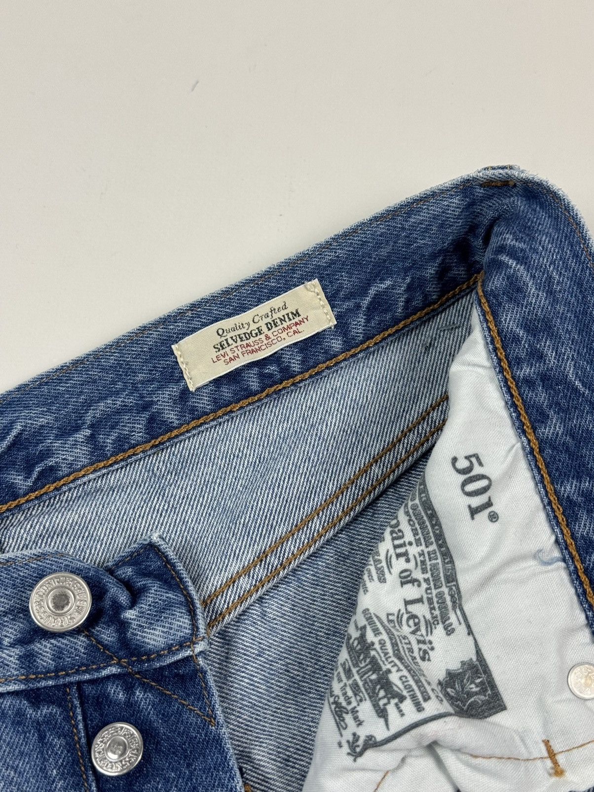 Levi's Levi’s 501 ‘90s Selvage Washed Denim Women’s Jeans Size 32" / US 10 / IT 46 - 10 Thumbnail
