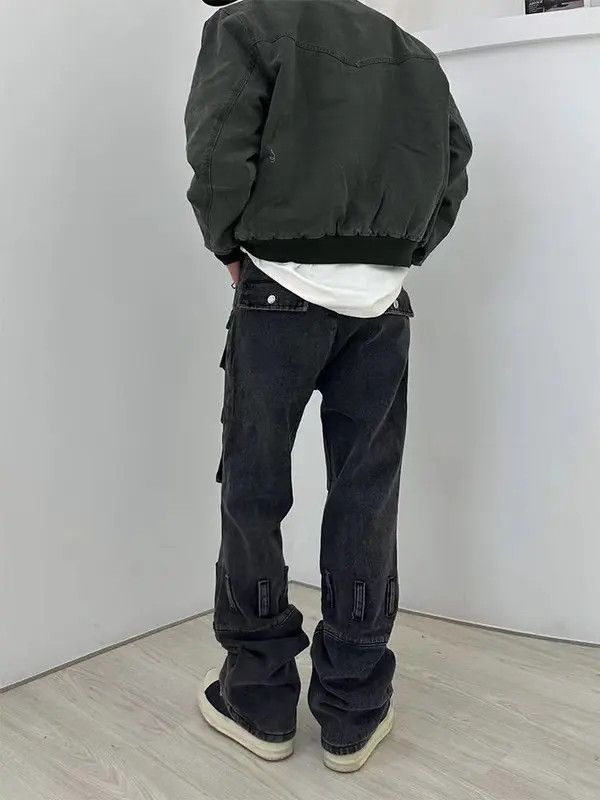 Japanese Brand Vintage Street Punk Hip Hop Multi-Pocket Workwear Jeans Size US 34 / EU 50 - 5 Thumbnail