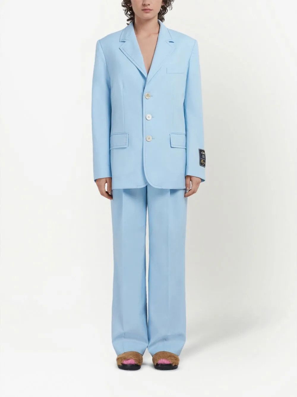 Marni o1y1025 Blazer in Sky Blue Size M / US 6-8 / IT 42-44 - 4 Thumbnail
