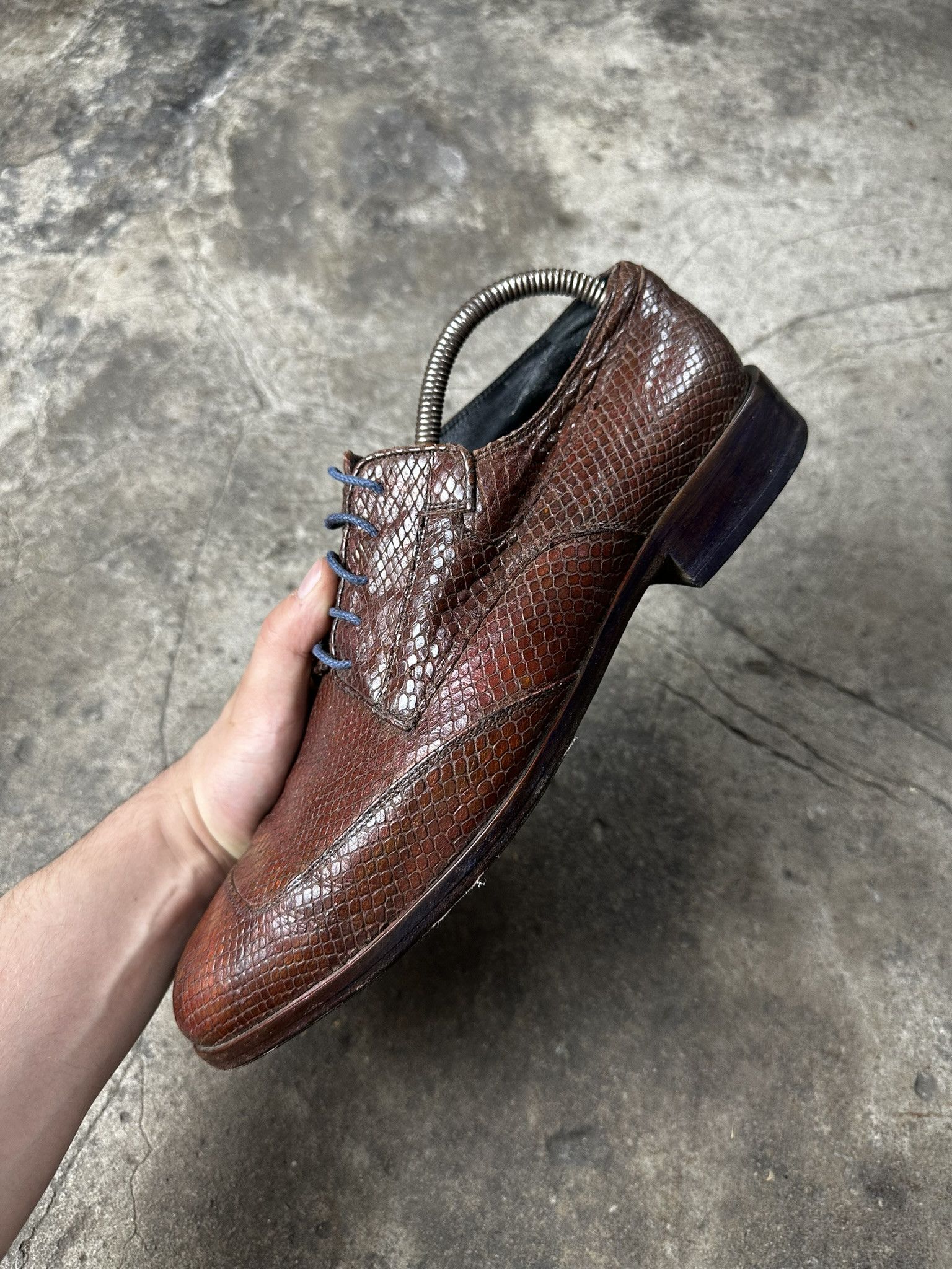 Dries Van Noten Dries Van Noten Snake Leather Loafers Shoes Size US 10.5 / EU 43-44 - 4 Thumbnail