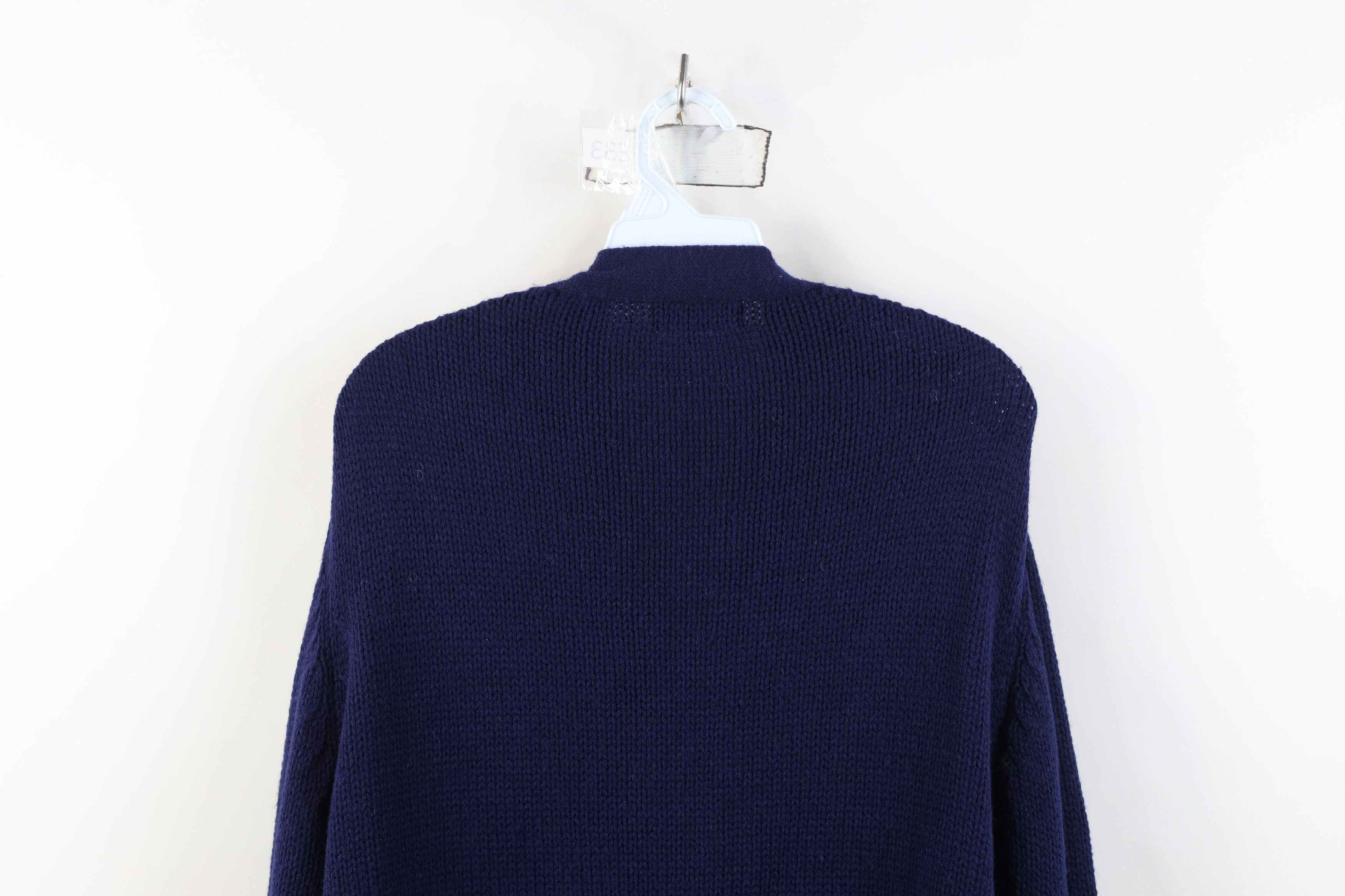 Vintage Vintage 70s Streetwear Fisherman Cable Knit Cardigan Sweater Size US L / EU 52-54 / 3 - 13 Thumbnail