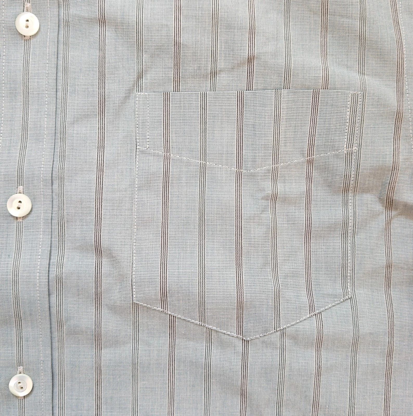 RRL Ralph Lauren Double RL Slim Fit Striped Dobby Shirt T 9104 Size US M / EU 48-50 / 2 - 3 Thumbnail