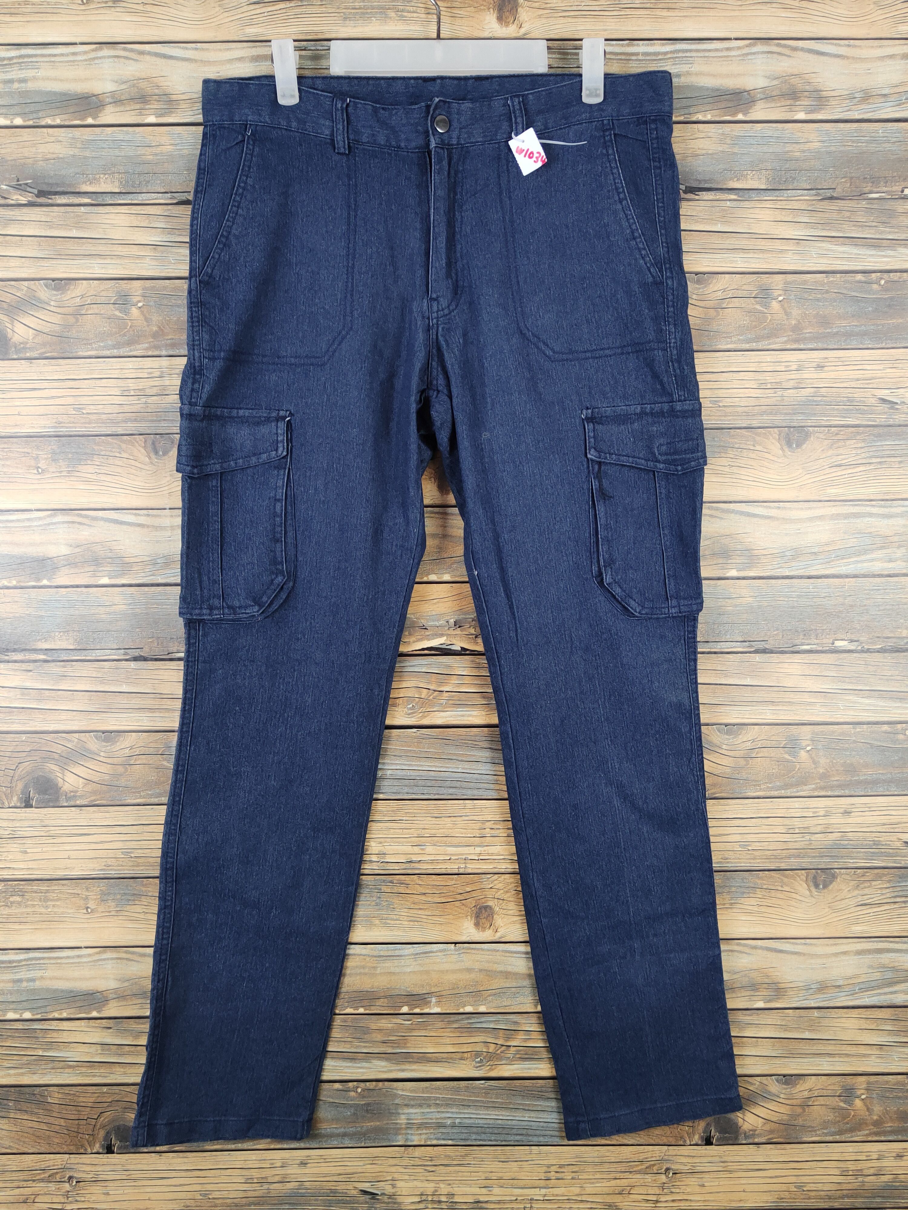 Japanese Brand Newness Blue Distressed Ripped Soft Jeans #W1034 Size US 34 / EU 50 - 1 Thumbnail