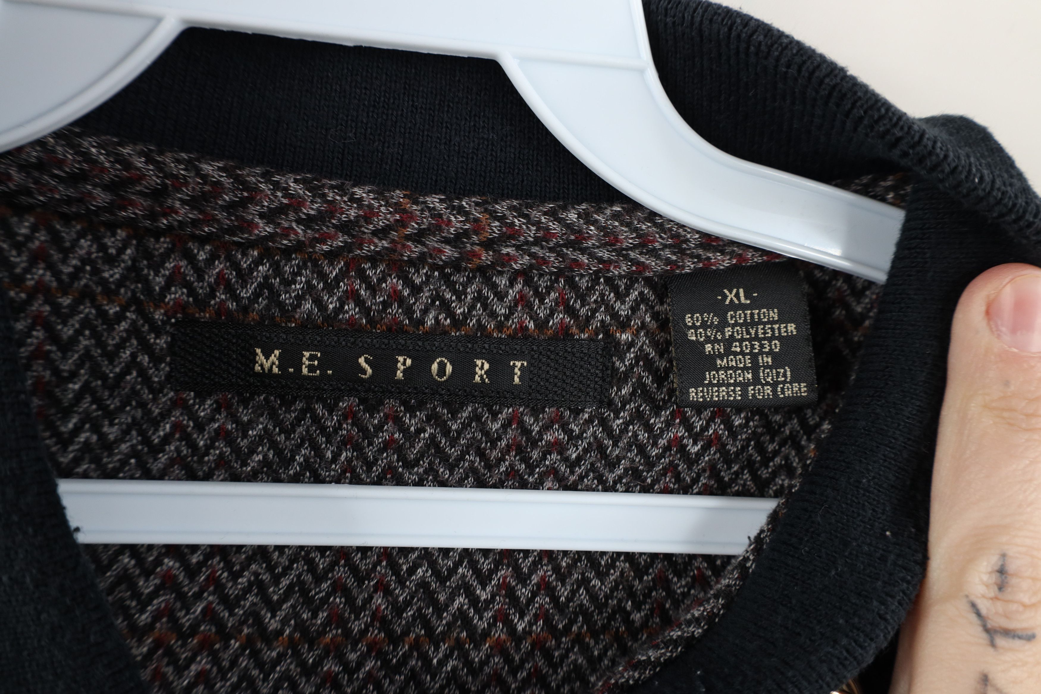 Vintage Vintage 90s Streetwear Striped Knit Long Sleeve Rugby Polo Size US XL / EU 56 / 4 - 6 Thumbnail