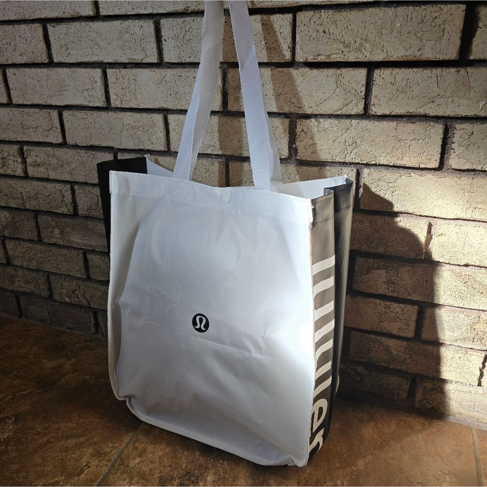 Other White Black LULULEMON Storage Tote Size ONE SIZE - 2 Thumbnail