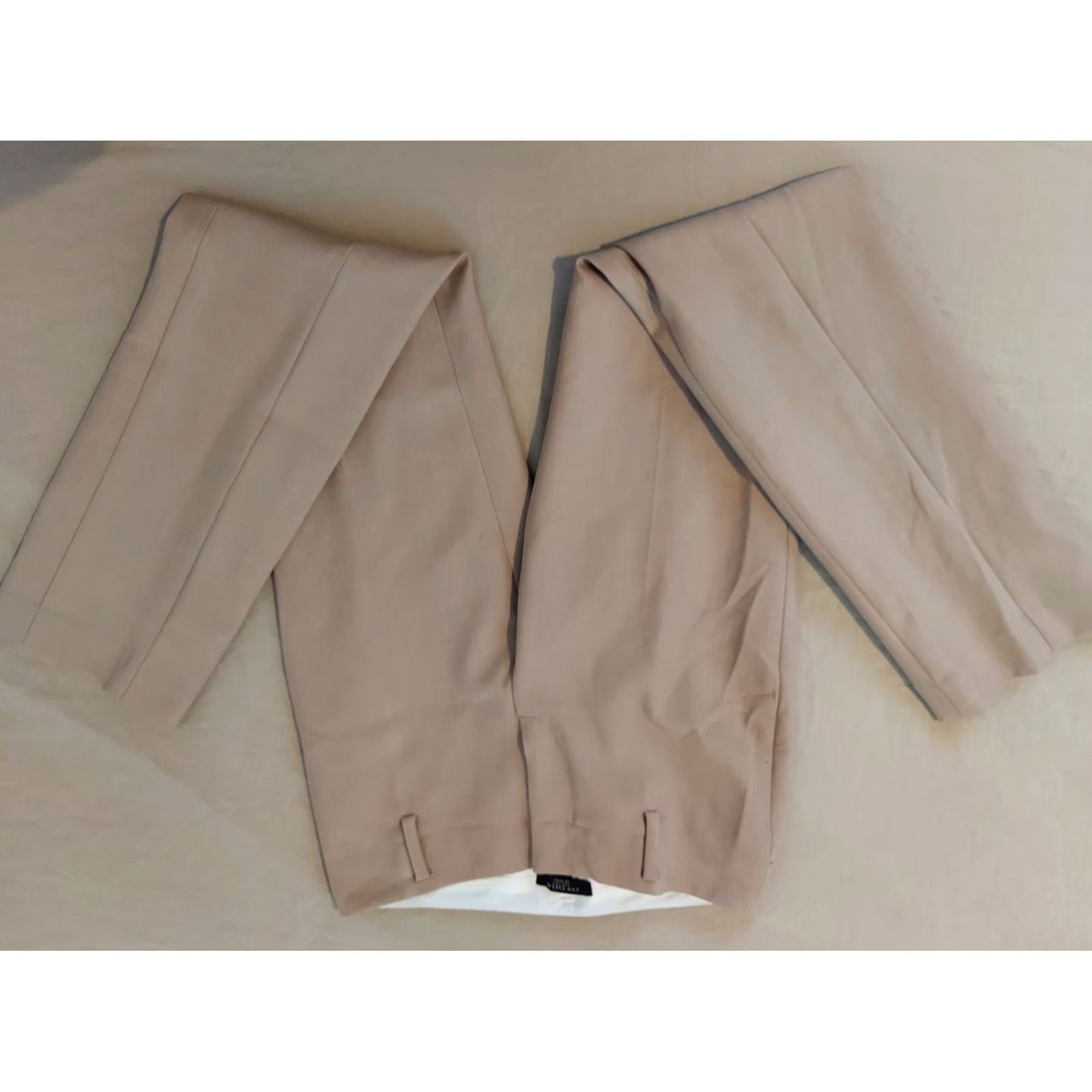 Ann Taylor Womens Ann Taylor Pants Chino Beige 8 Petite 2P Slack Trouser Khaki Dress 90s Womens Size 30" / US 8 / IT 44 - 3 Thumbnail