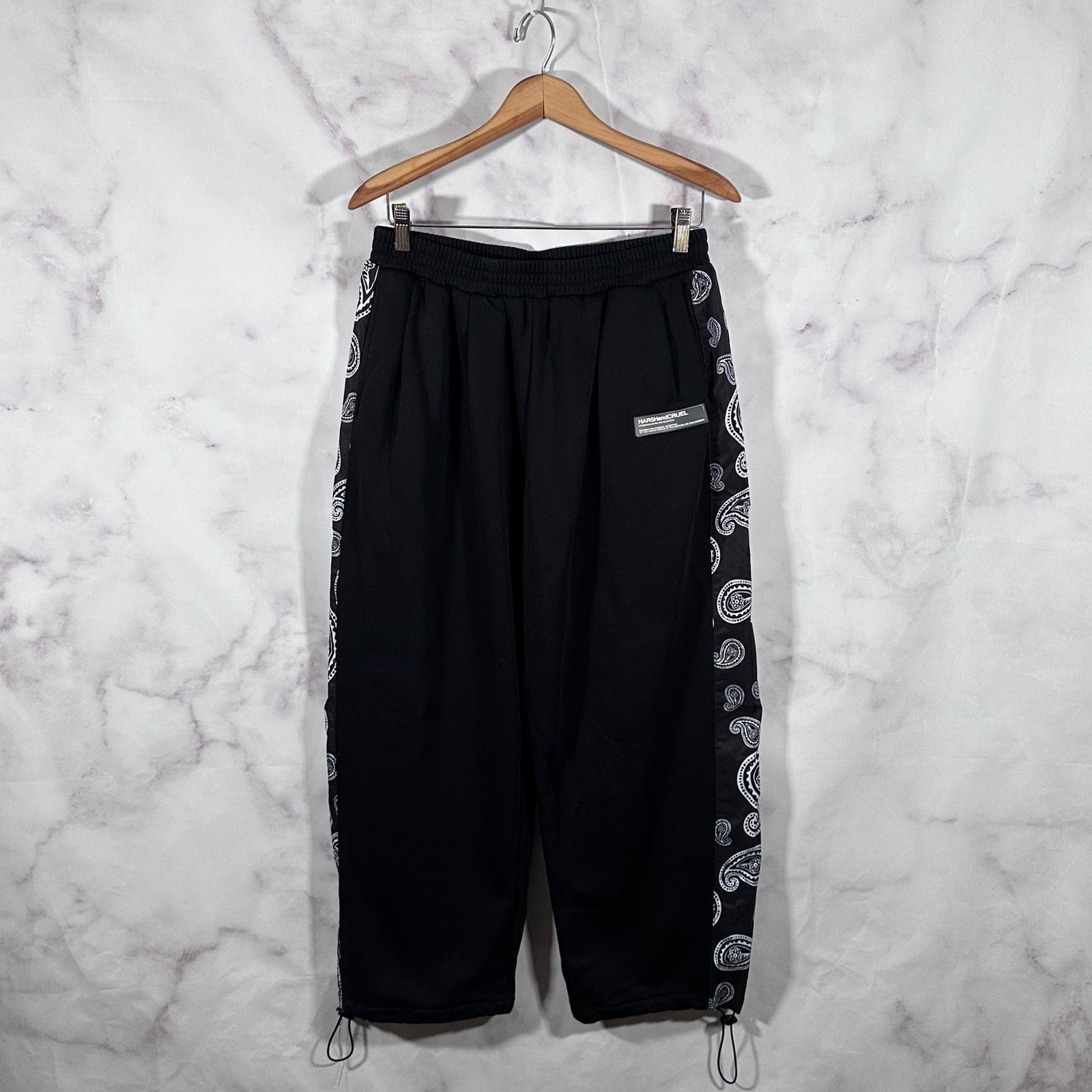 Harsh and Cruel Black Paisley Track Pants Size US 32 / EU 48 - 1 Thumbnail