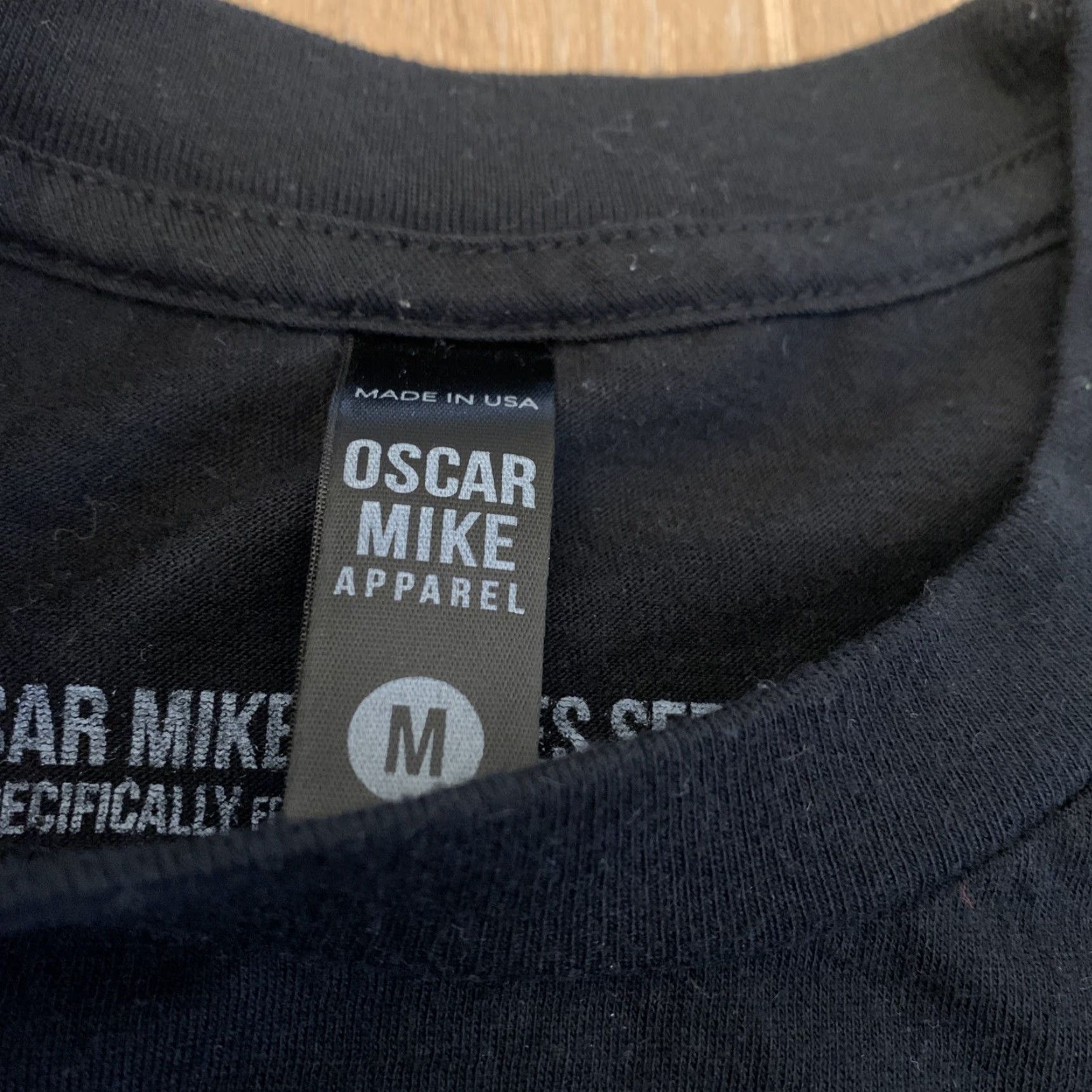 Vintage VINTAGE N/A Oscar Mike Apparel Shirt Men Size XL Black Fight the Good Fight Short Sleeve Cotton Blend Size US XL / EU 56 / 4 - 3 Thumbnail