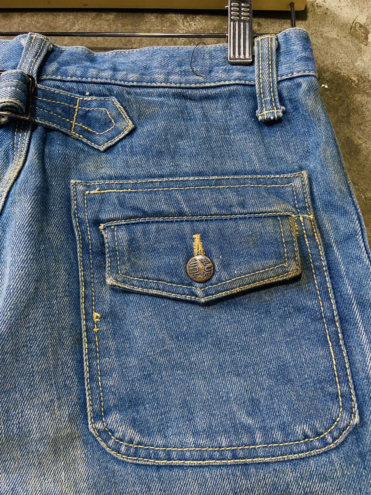 Jean Vintage Blue Way Jeans (Zip Talon) Size US 31 - 13 Thumbnail