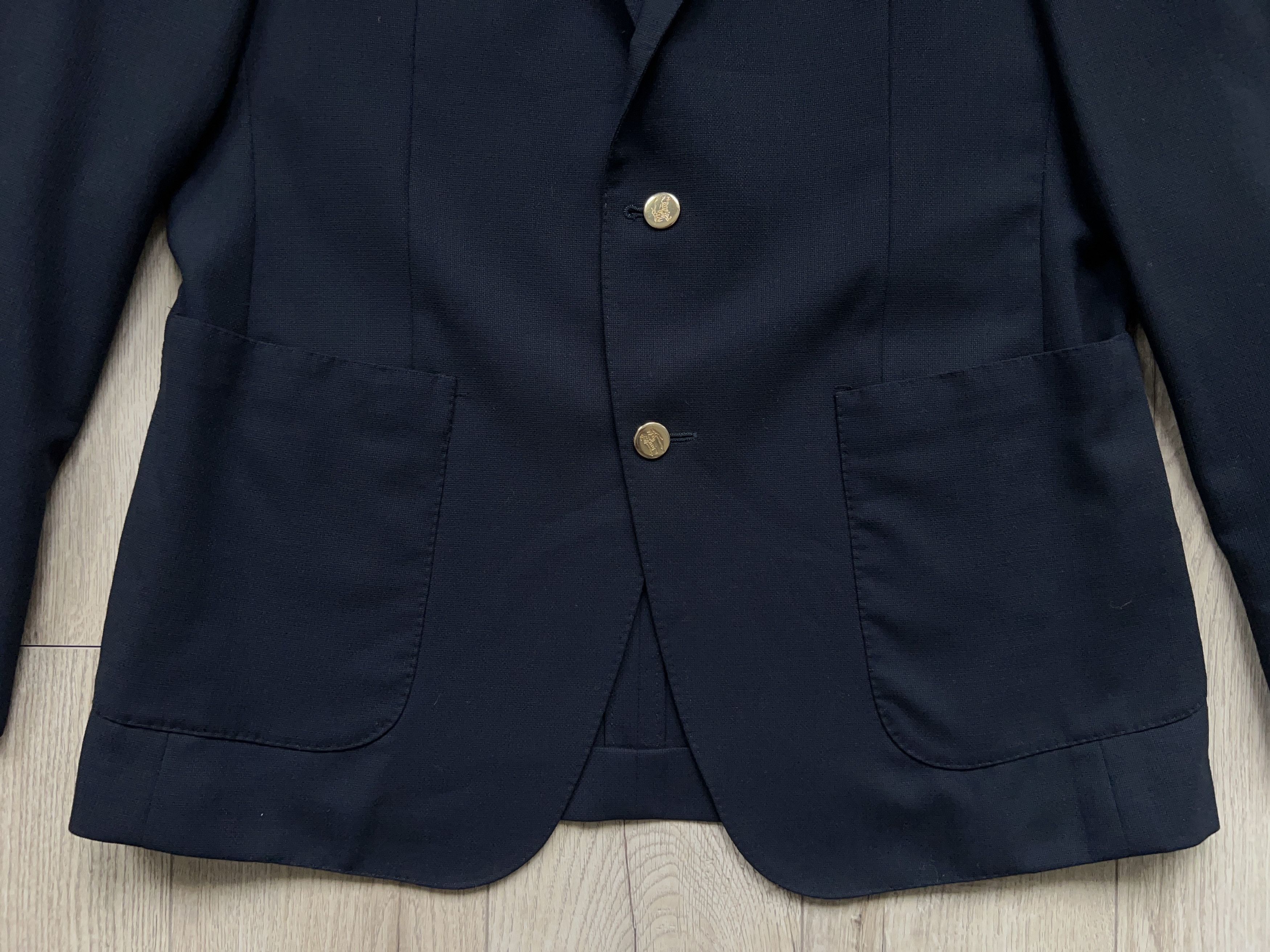 Japanese Brand × Vintage Mens London Gold Metal Buttons Lightweight Blazer Sport Coat Size 40R - 2 Thumbnail