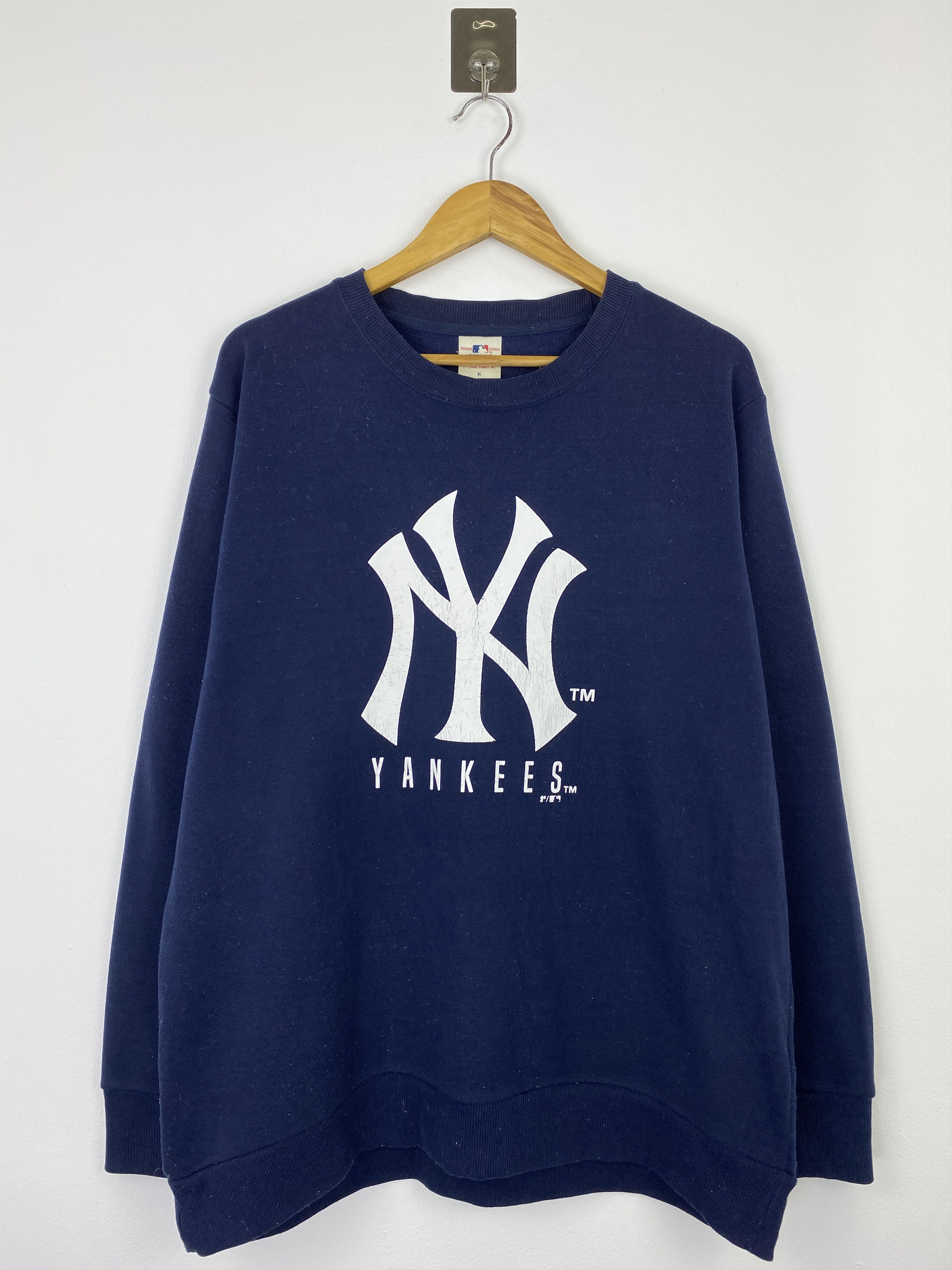 MLB Vintage MLB NY Yankees Navy Blue Sweatshirt 3L BP0027 Size US XXL / EU 58 / 5 - 1 Thumbnail