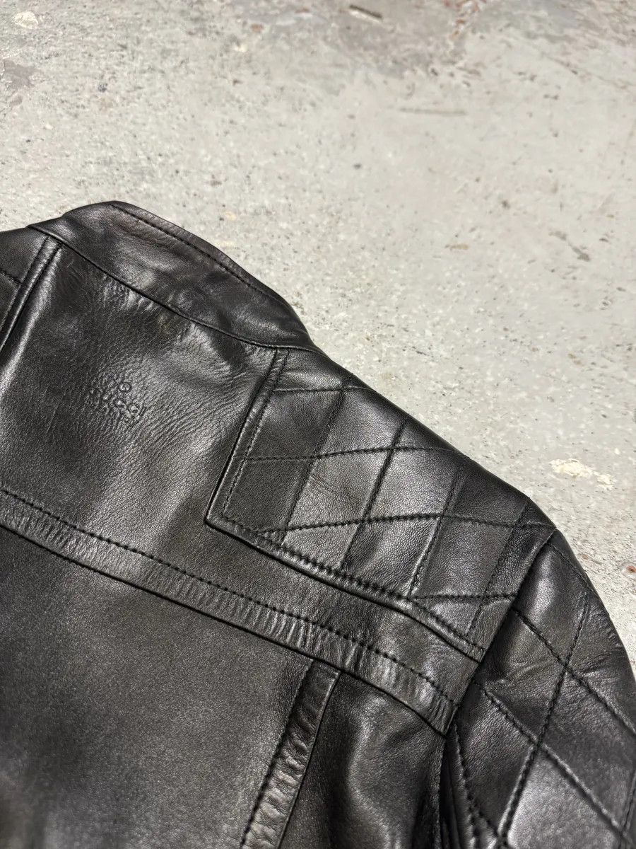 Gucci 2000s Gucci Asymmetrical Black Leather Jacket Size S / US 4 / IT 40 - 13 Thumbnail