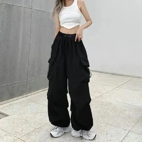 Japanese Brand Women's Pants Casual Joggers Tech Cargo Size 34" / US 12 / IT 48 - 5 Thumbnail