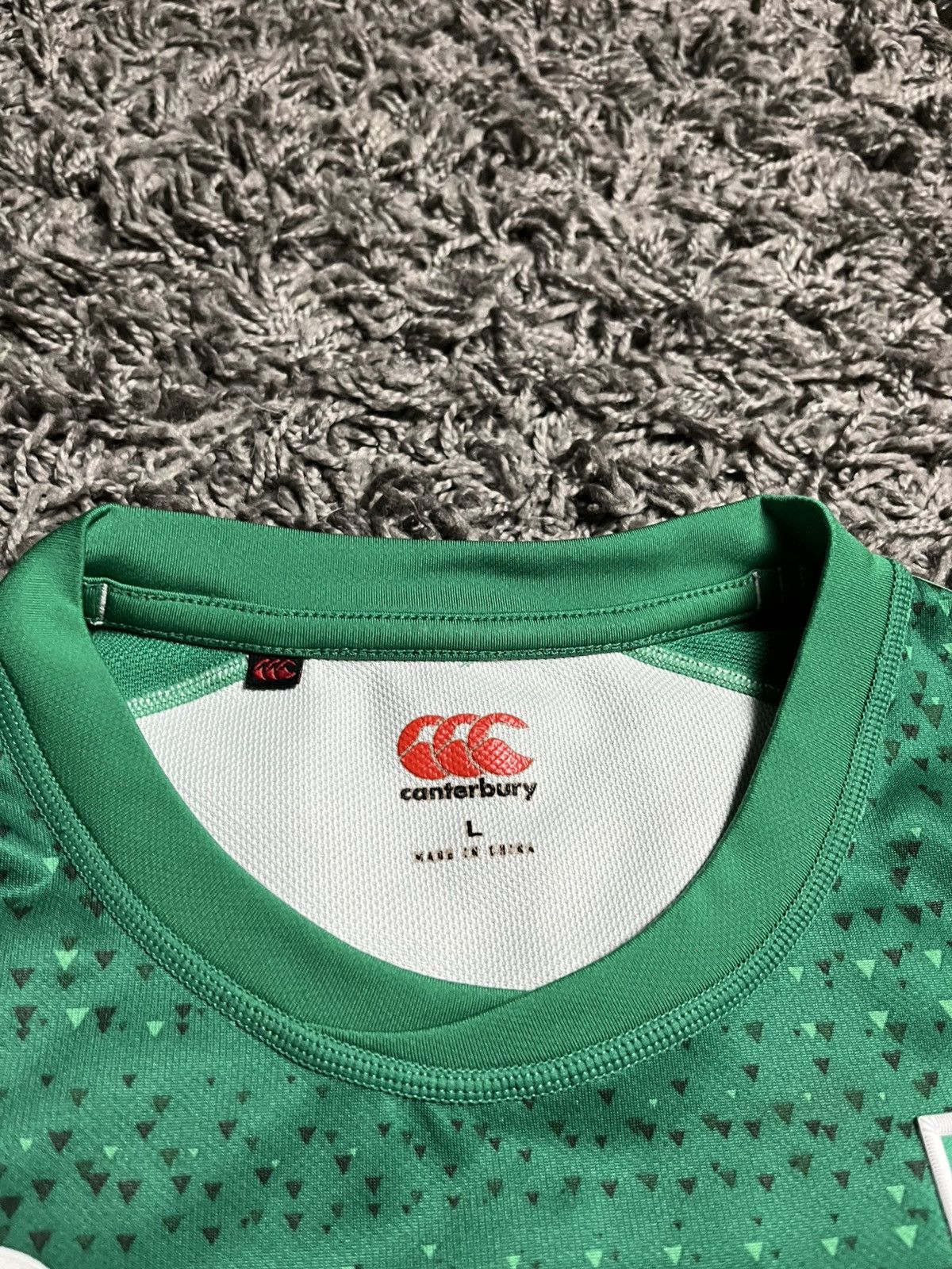 Canterbury of New Zealand Canterbury Ireland IRFU 2018/19 Home Rugby Jersey VapoDri+ Size US L / EU 52-54 / 3 - 4 Thumbnail