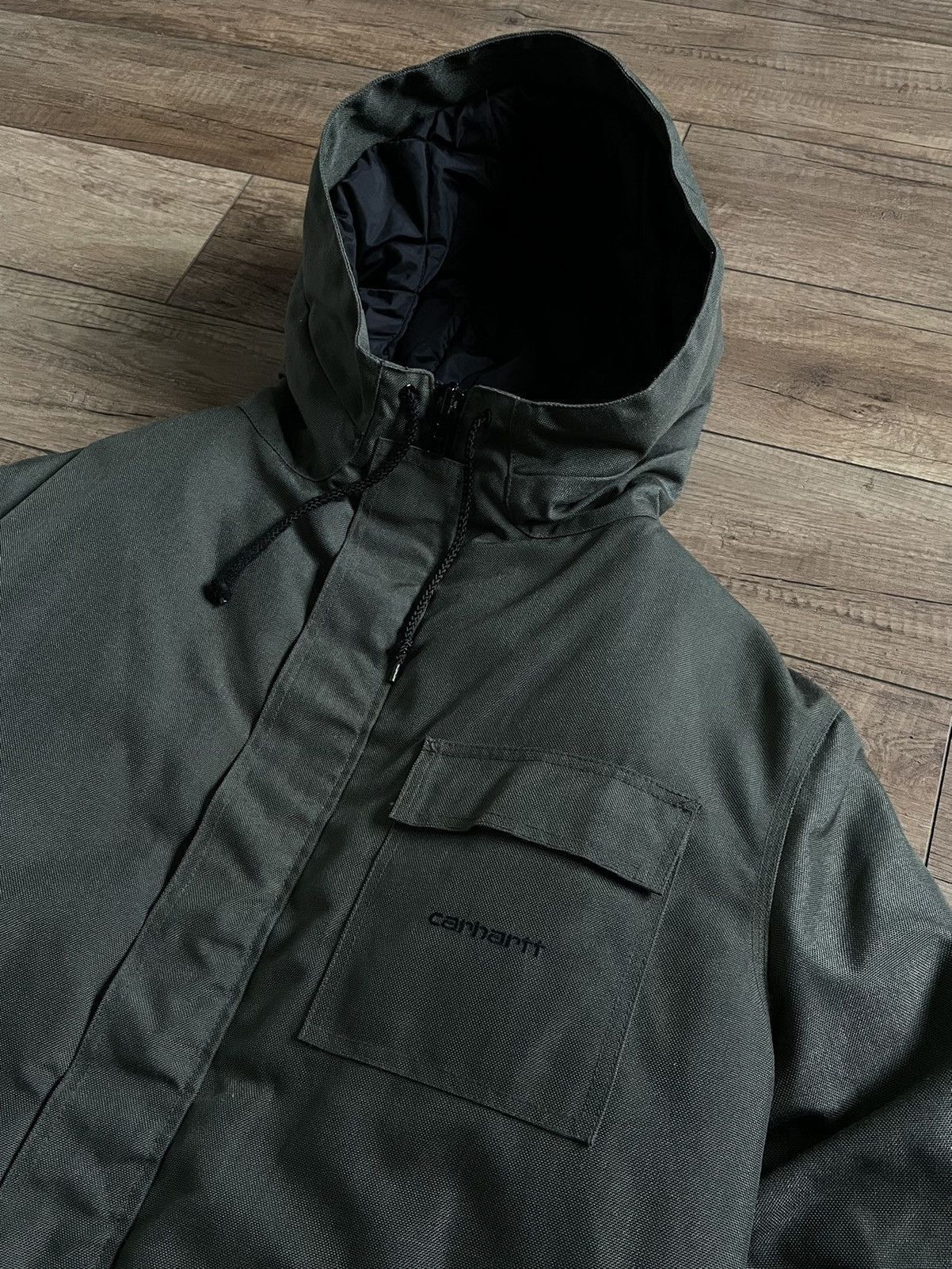 Carhartt Vintage Carhartt Hooded Insulated Cordura Jacket Parka Size US XL / EU 56 / 4 - 7 Thumbnail