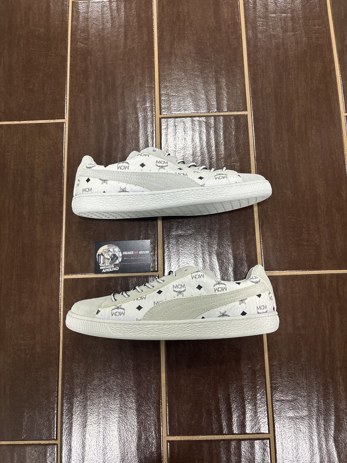 MCM × Puma LIGHTLY WORN MCM x Puma Suede Classic White Size 10.5 Size US 10.5 / EU 43-44 - 2 Thumbnail