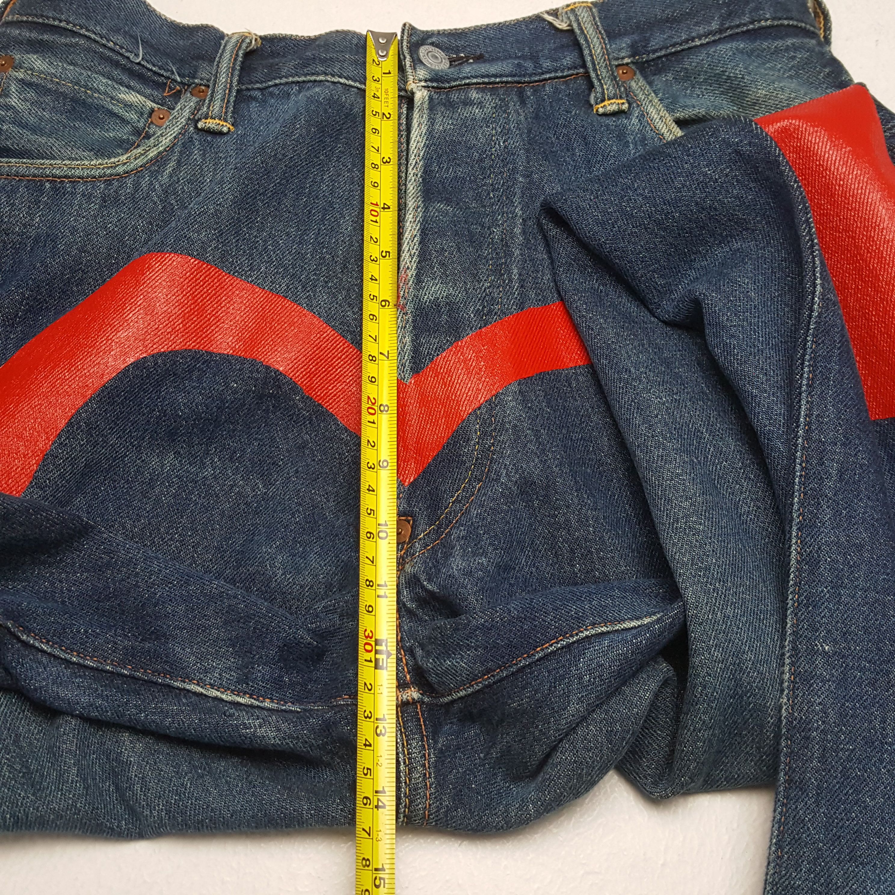 Evisu × Japanese Brand × Vintage Vintage EVISU Japanese Brand Daicock Custom Design Jeans Size US 32 / EU 48 - 8 Thumbnail