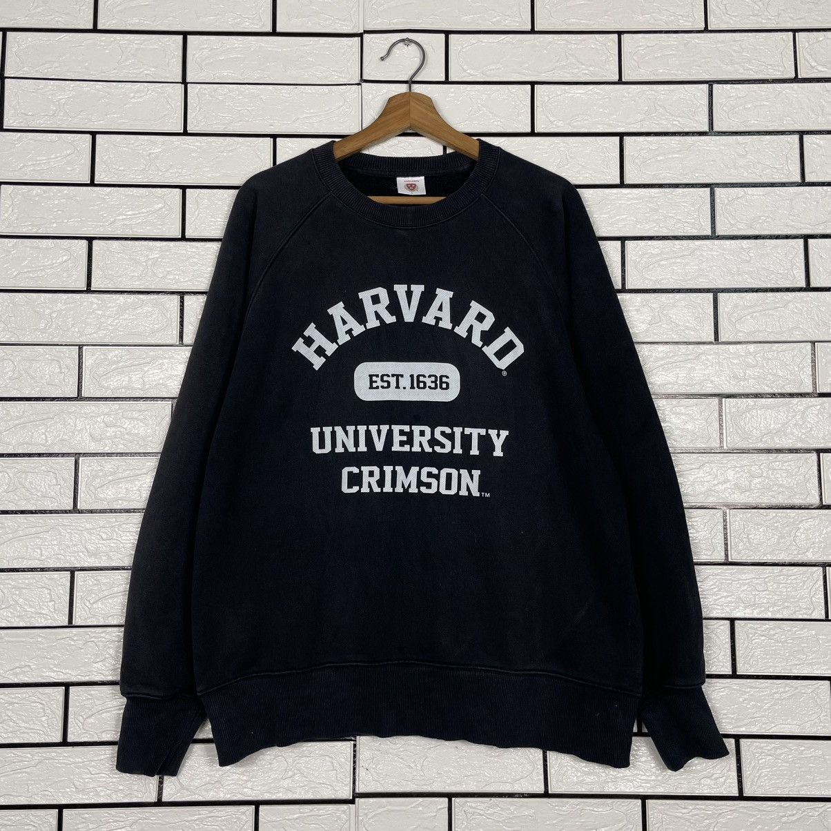 Japanese Brand Harvard University Crewneck Sweatshirt Size US L / EU 52-54 / 3 - 1 Thumbnail