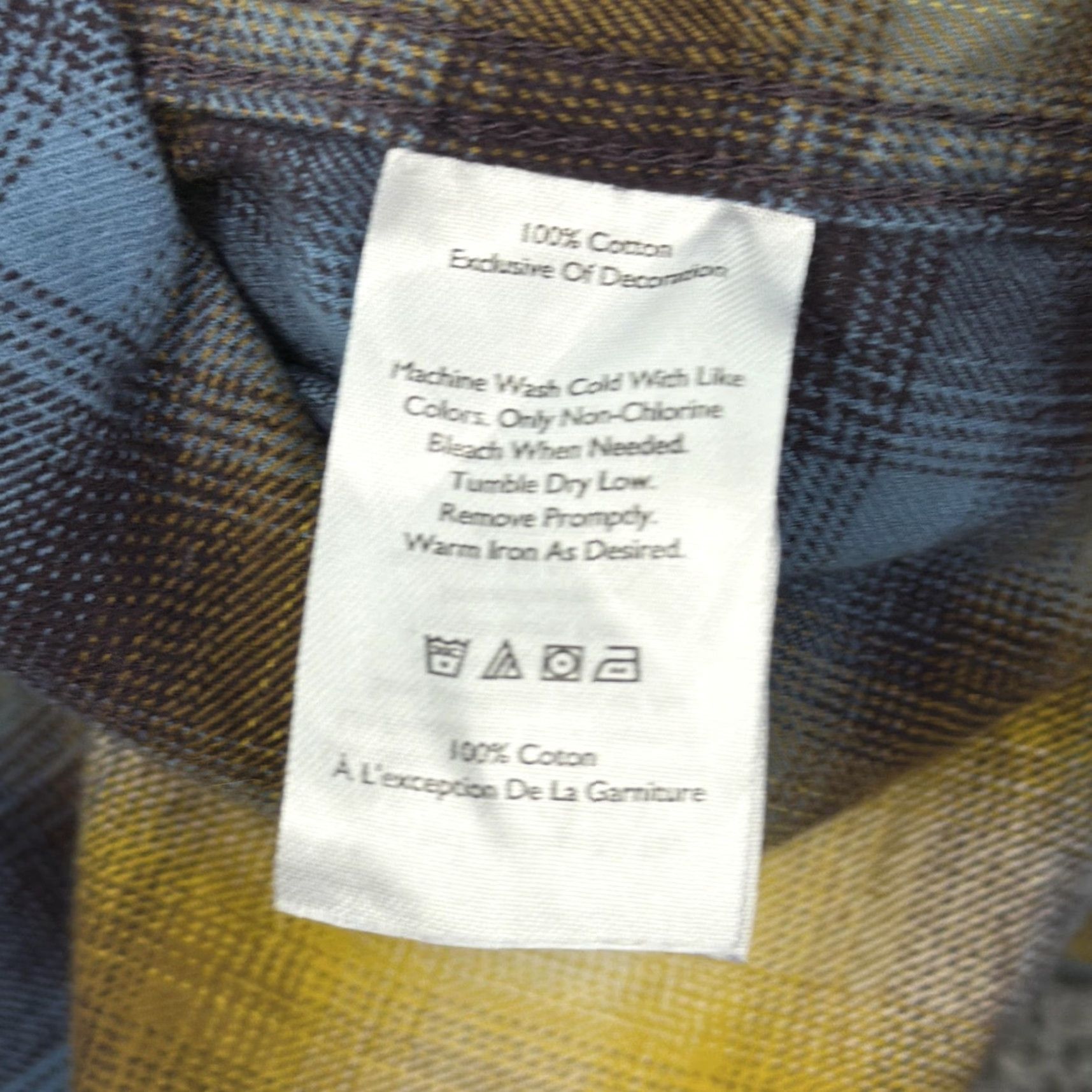Eddie Bauer Eddie Bauer Shirt Mens Medium Yellow Blue Plaid Flannel Button-Down Classic Fit Size US M / EU 48-50 / 2 - 5 Thumbnail