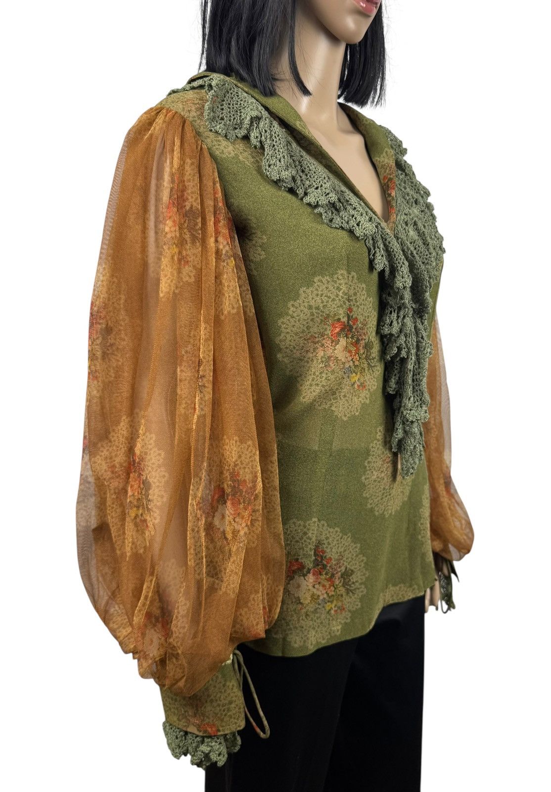 Other Shantanu Goenka Couture Printed Blouse Silk Viscose size M Size M / US 6-8 / IT 42-44 - 5 Thumbnail