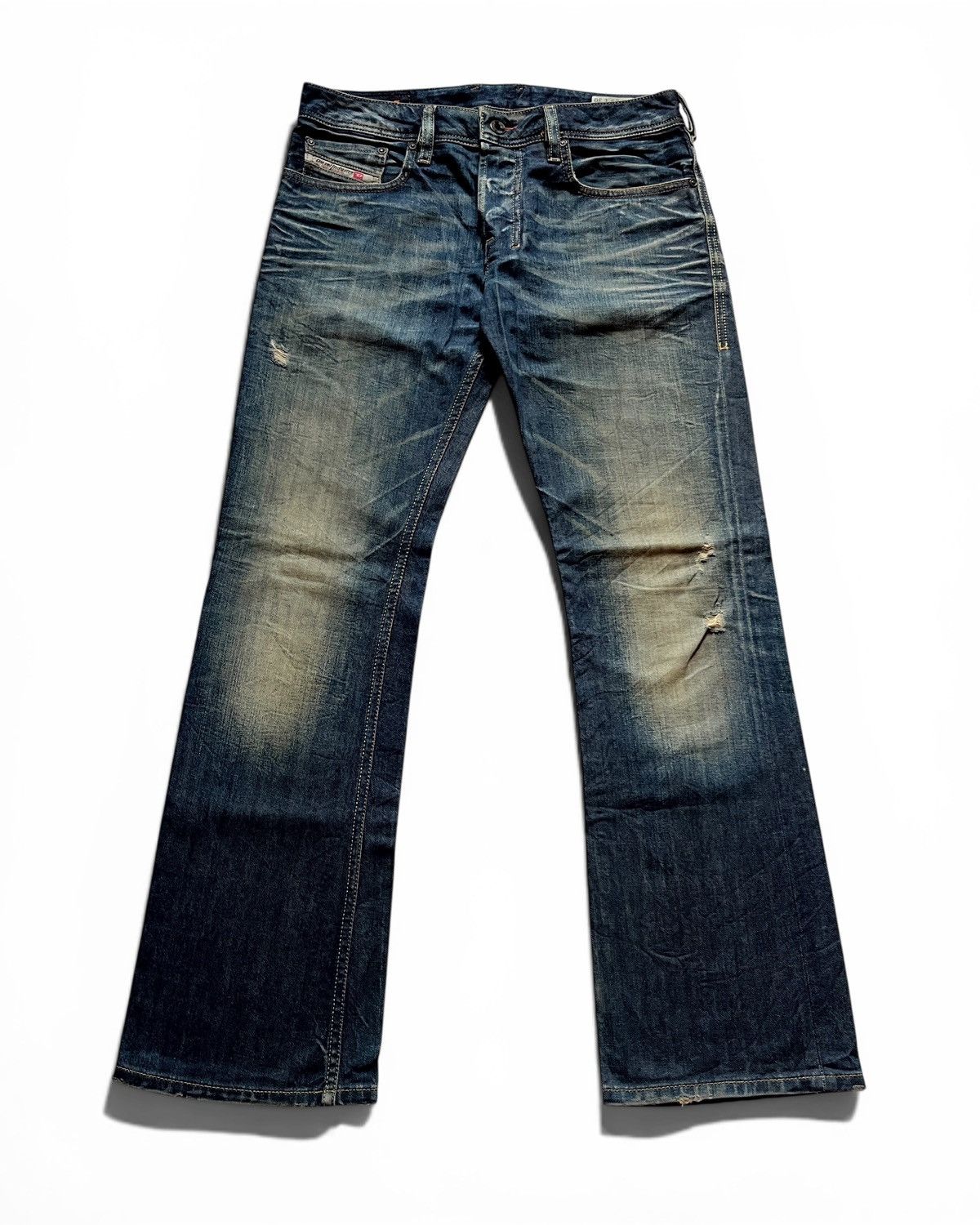 Diesel Diesel Industry Zatiny Mudwash Indigo Bootcut Jeans Size US 29 - 1 Thumbnail