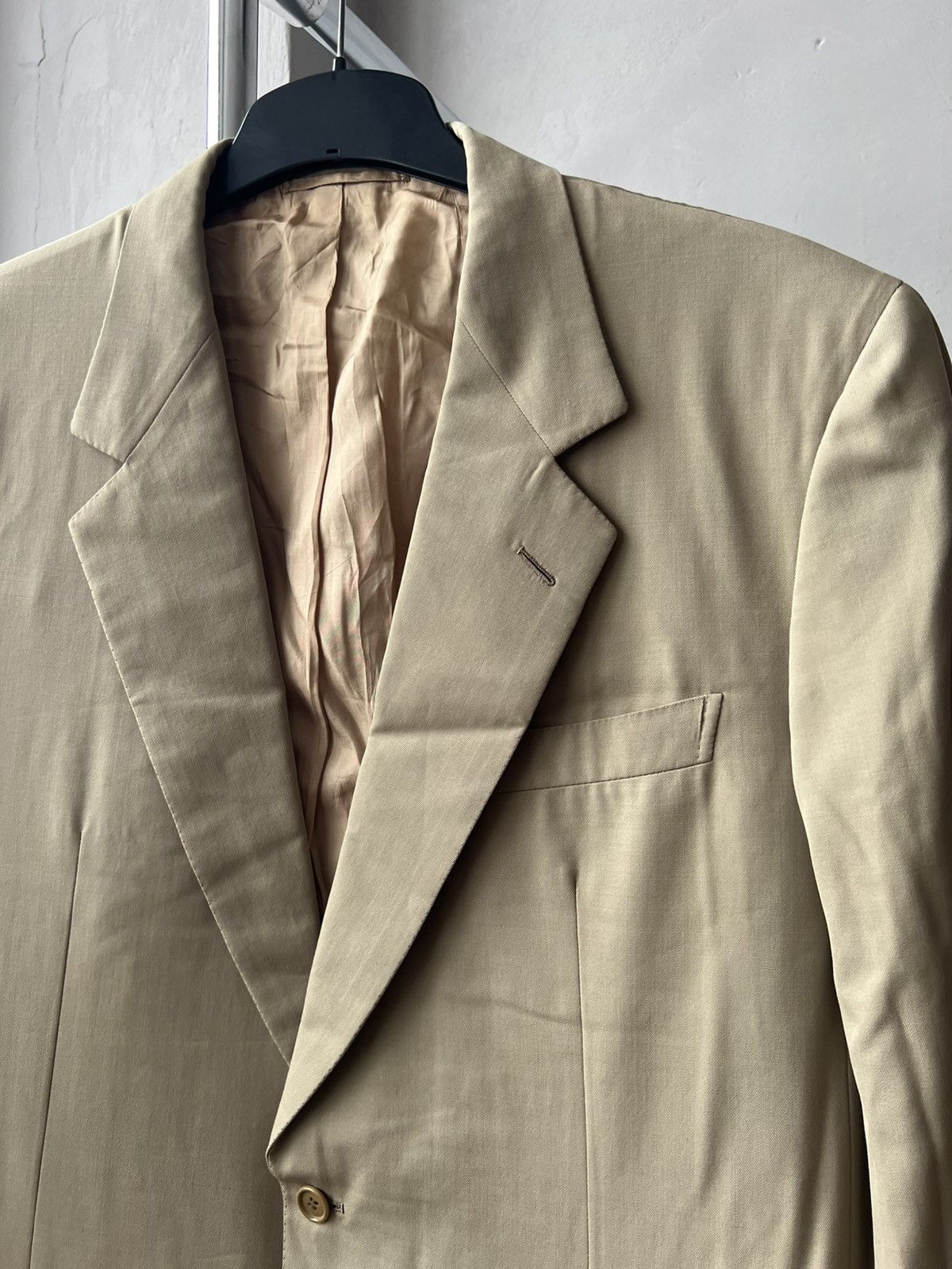 Brioni VINTAGE BRIONI MILANO BRUTAL MENS SOLID BUTTON BLAZER SZ 54 Size 54L - 6 Thumbnail