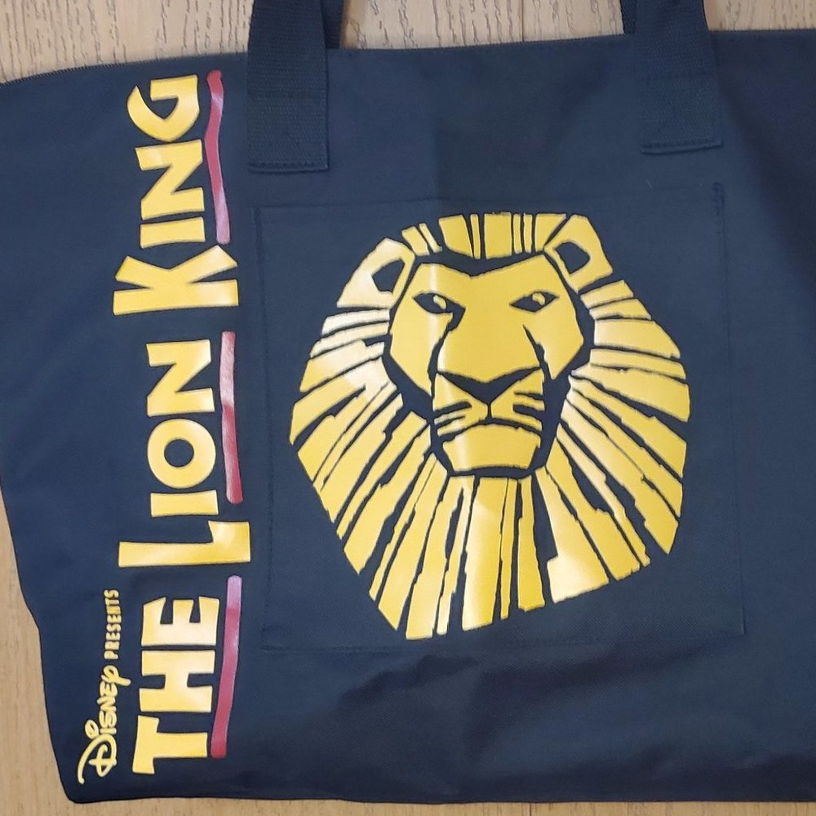 Disney Disney's The Lion King Black Broadway Musical Zip Tote Bag! Size ONE SIZE - 3 Thumbnail