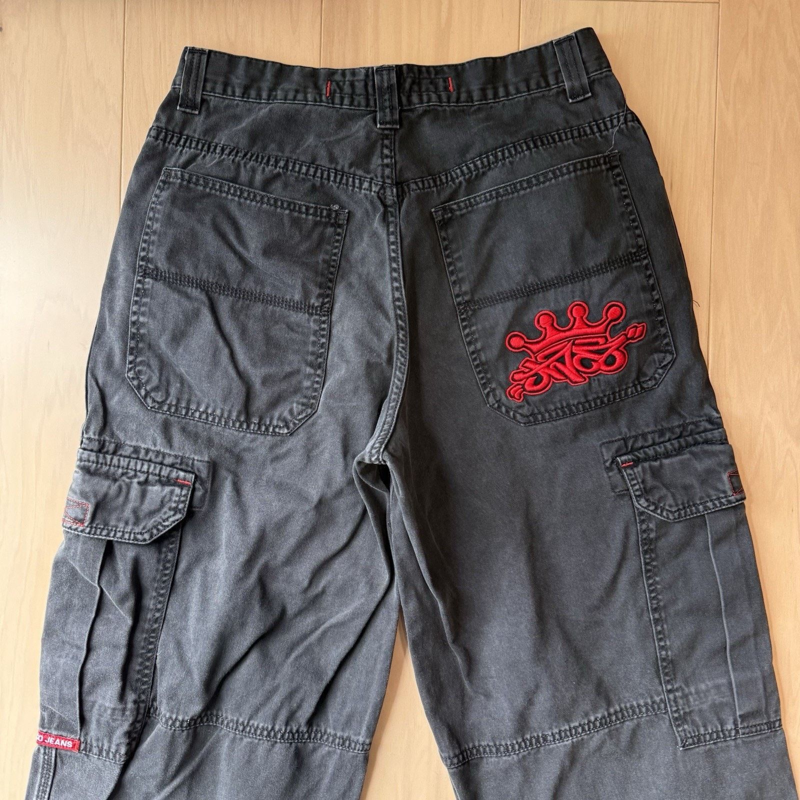 JNCO × Vintage Vintage JNCO Cargo Pants 32 Black Baggy Y2K Streetwear Size US 32 / EU 48 - 6 Thumbnail