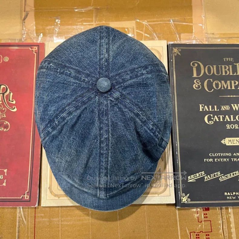 RRL Ralph Lauren RRL Ralph Lauren Denim Newsboy Cap Size ONE SIZE - 5 Thumbnail