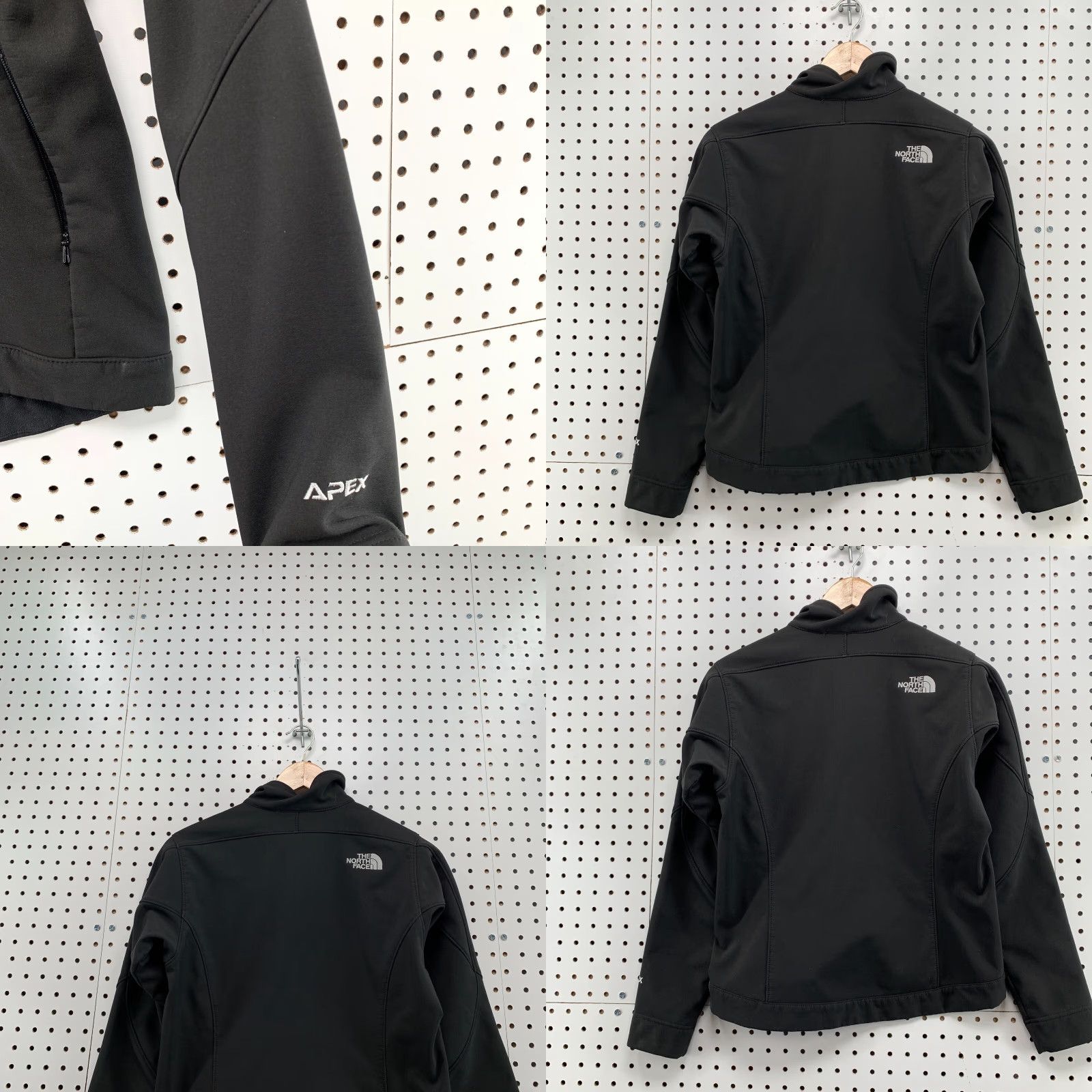 The North Face VINTAGE The North Face APEX Jacket Womens Back Full Zip Casual Outdoor XS Black 18x21 Mens Womens Size XS / US 0-2 / IT 36-38 - 9 Thumbnail