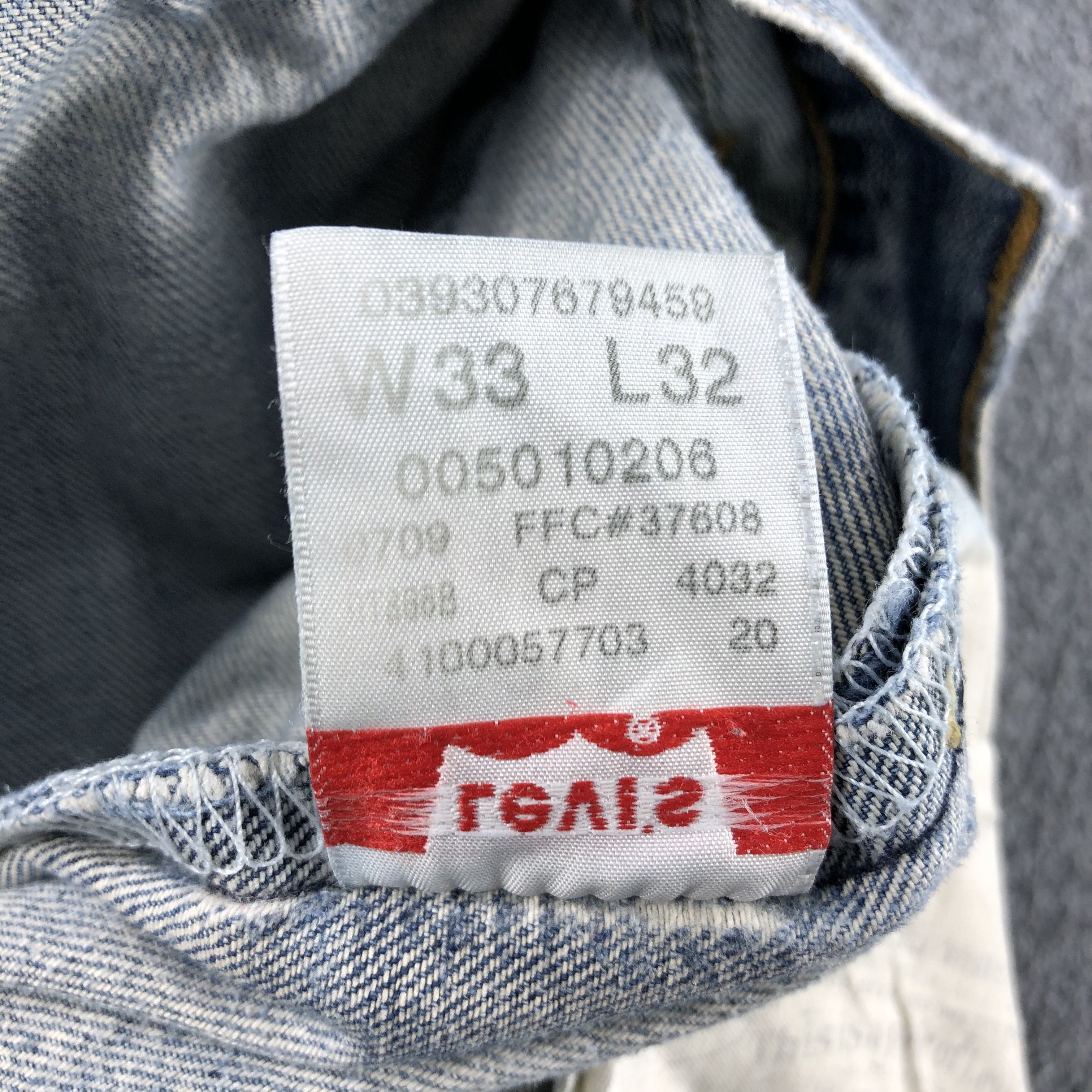 Levi's Light Wash Vintage Levis 501 Jeans-J1127 Size US 33 - 12 Thumbnail