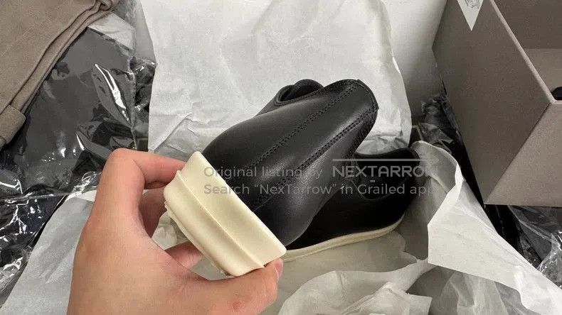 Rick Owens Rick Owens Low Top Leather Sneakers. Size US 10 / EU 43 - 4 Thumbnail