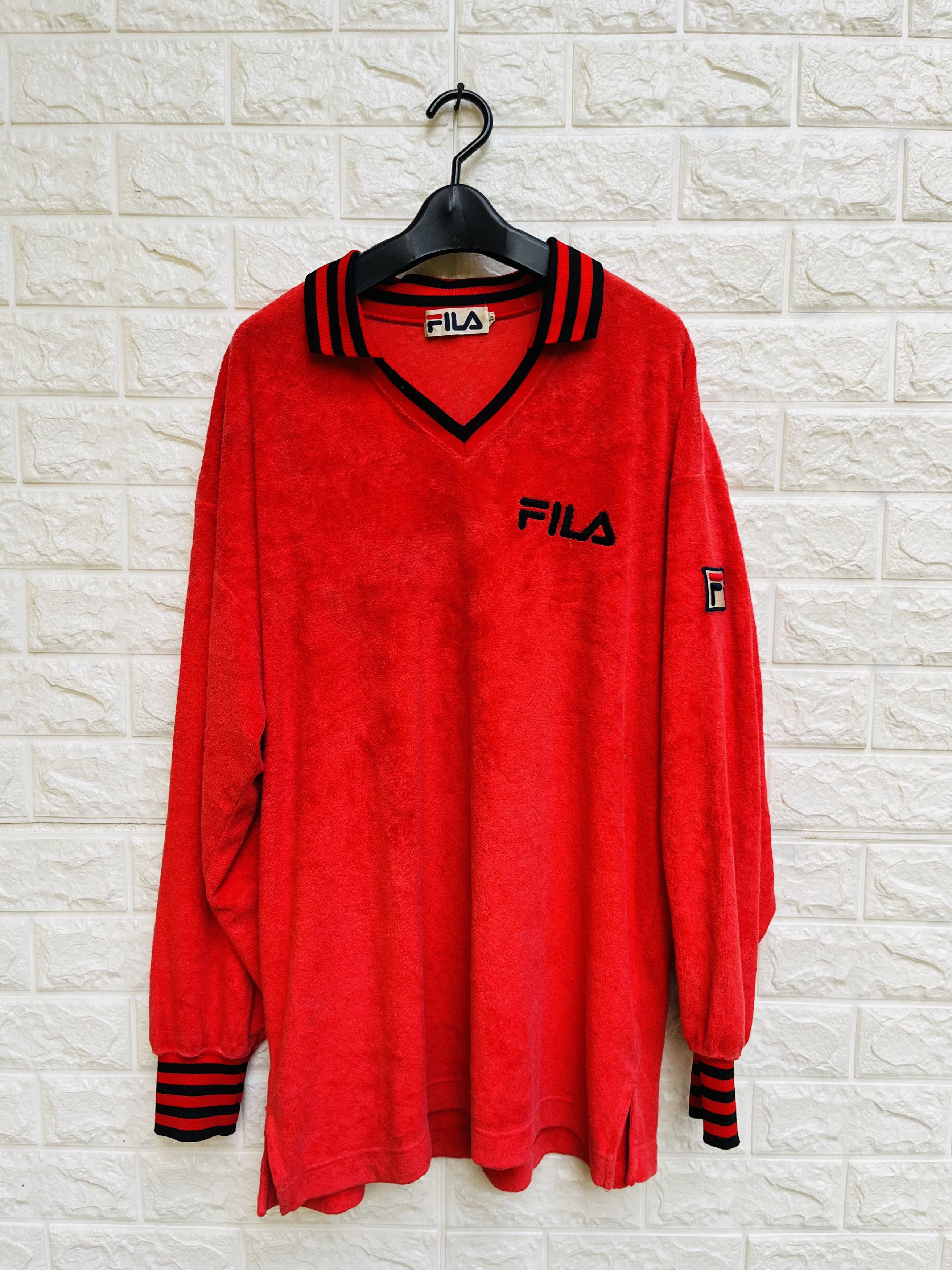 Fila × Vintage Vintage Fila Big Logo Japanese Designer Fashion Style Size US XL / EU 56 / 4 - 1 Thumbnail